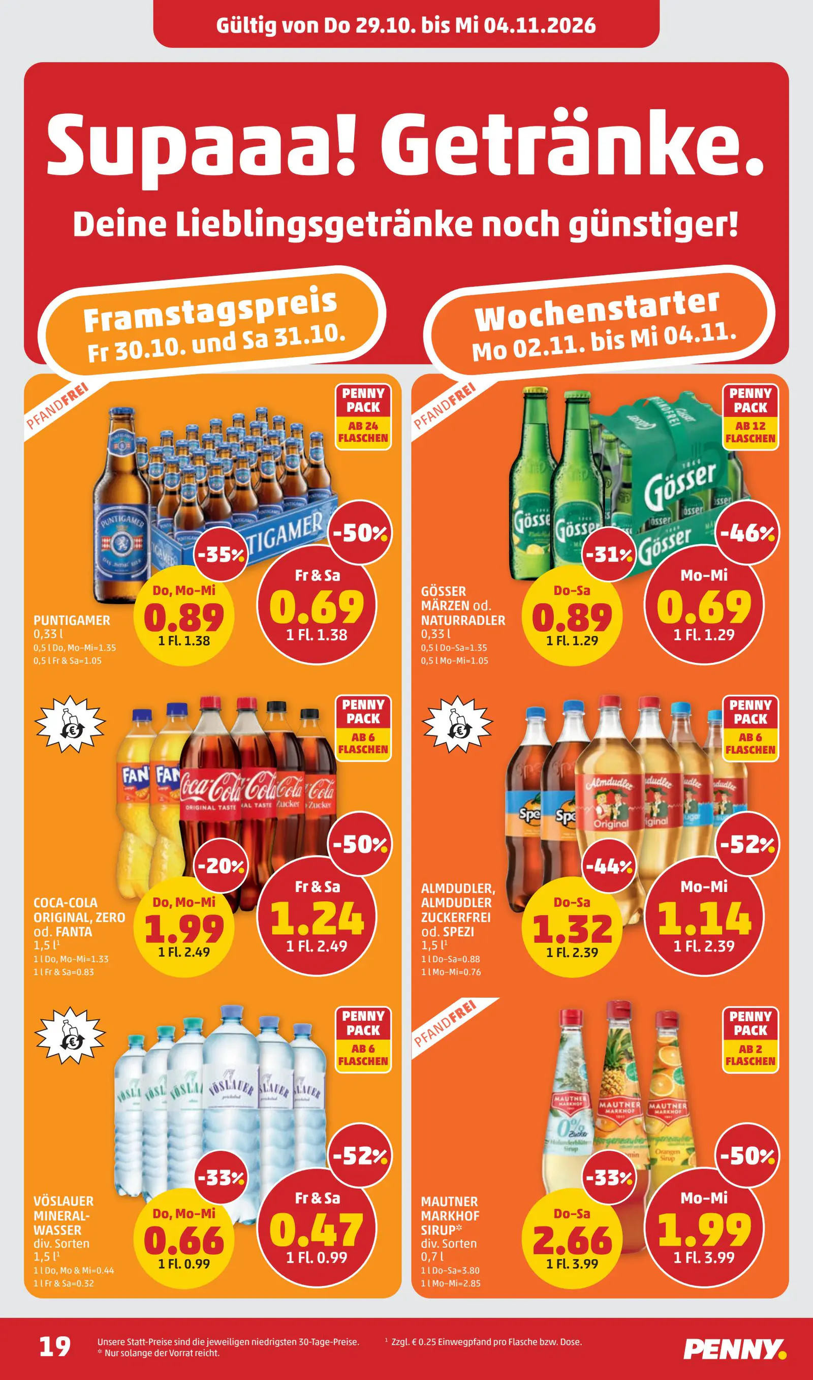 Digitalen PENNY Flugblatt, 19. oldal (okt. 29. – nov. 4.)