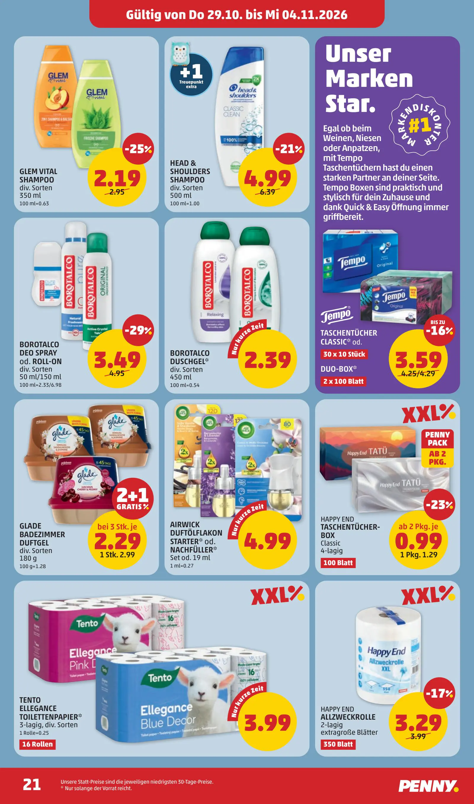 Digitalen PENNY Flugblatt, 21. oldal (okt. 29. – nov. 4.)