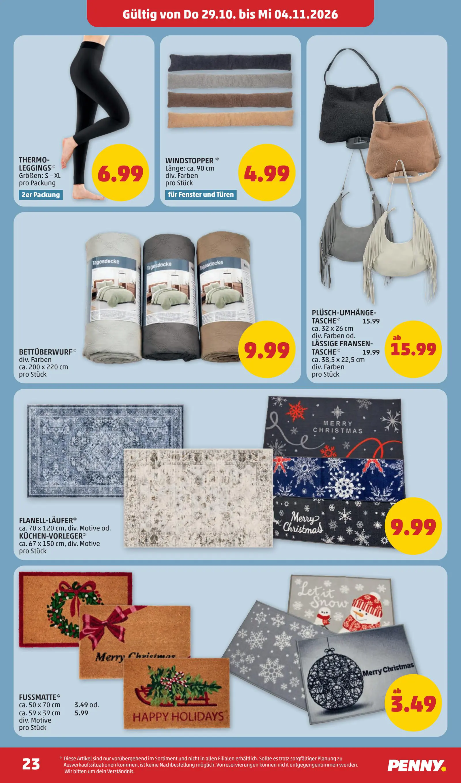 Digitalen PENNY Flugblatt, 23. oldal (okt. 29. – nov. 4.)