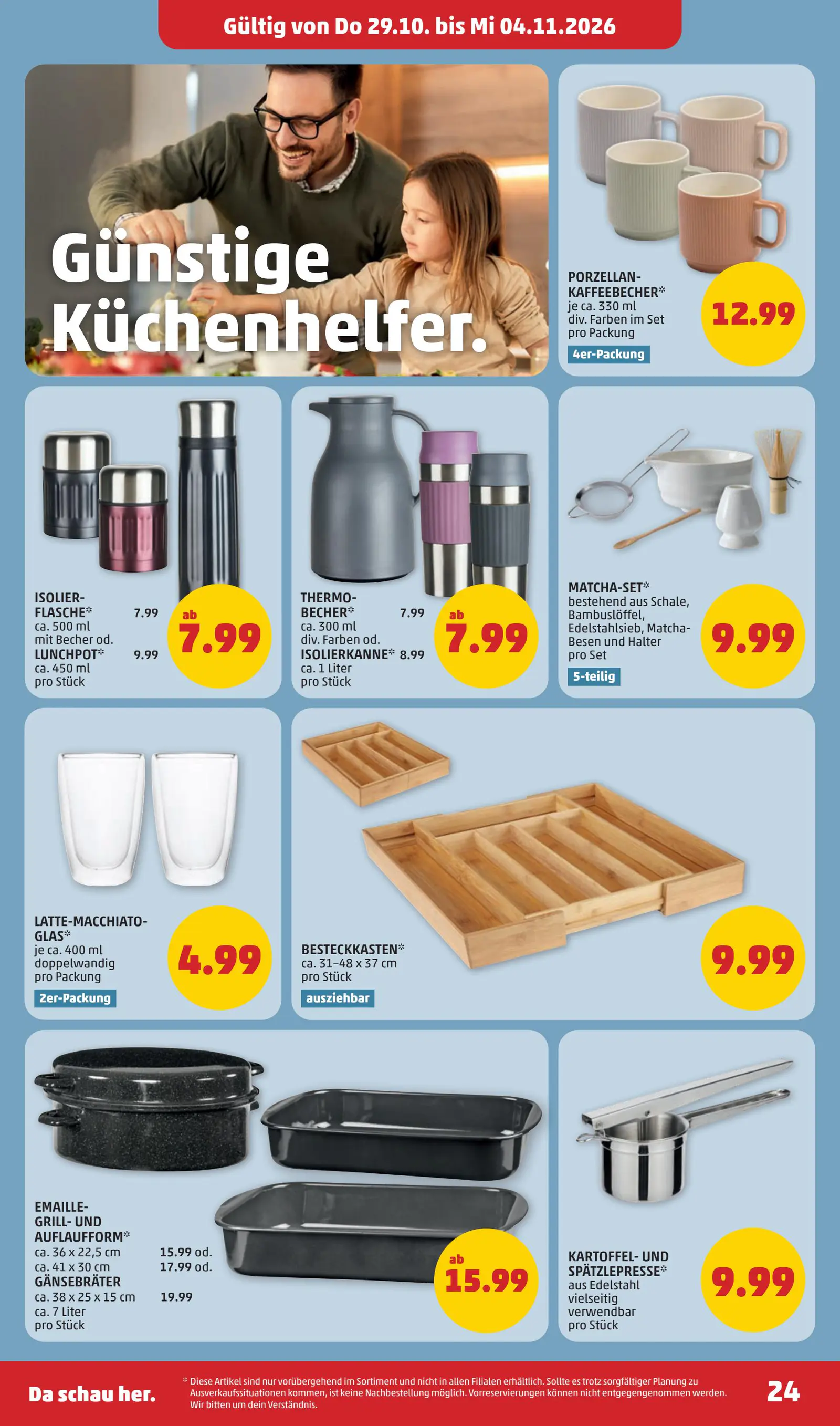 Digitalen PENNY Flugblatt, 24. oldal (okt. 29. – nov. 4.)