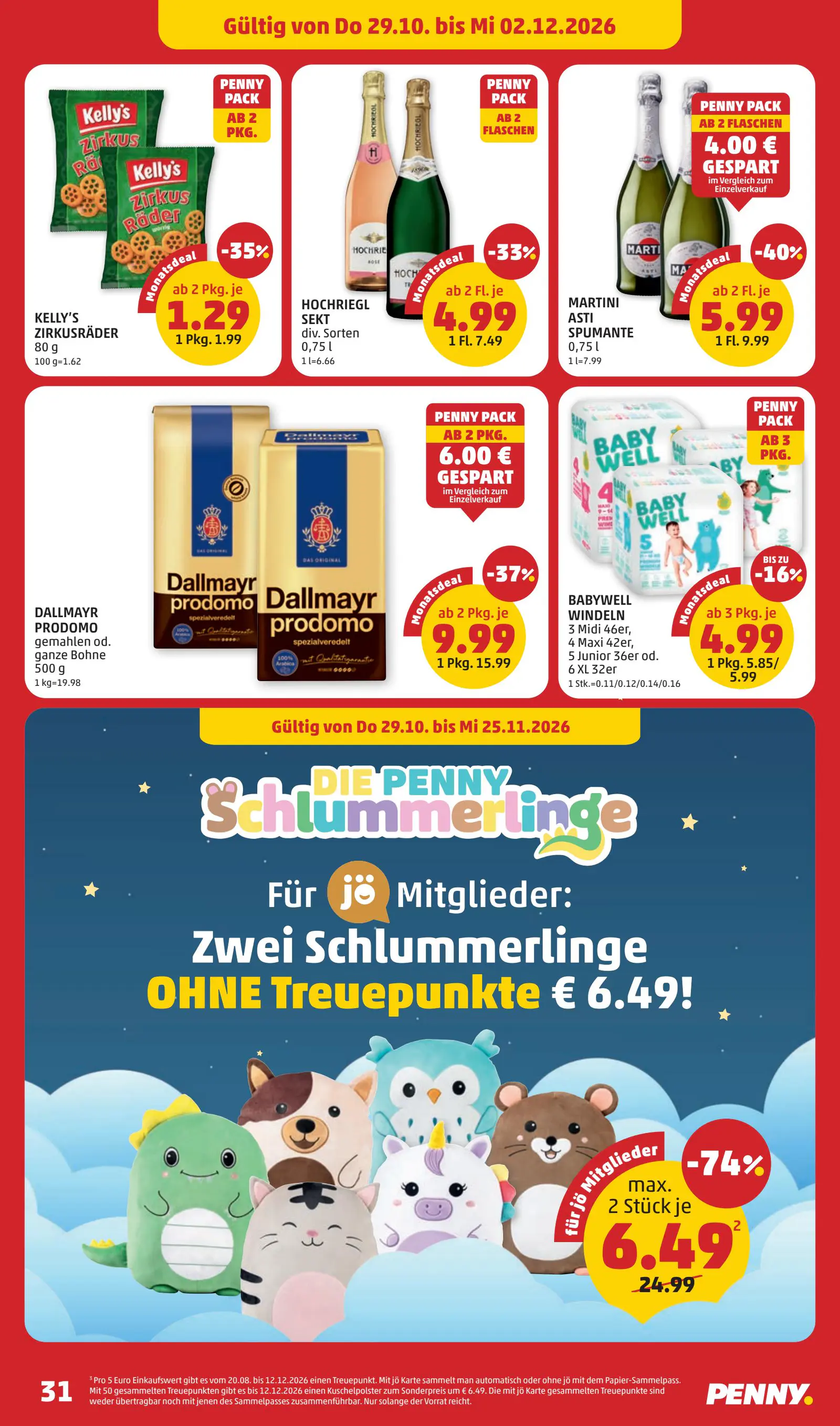Digitalen PENNY Flugblatt, 31. oldal (okt. 29. – nov. 4.)