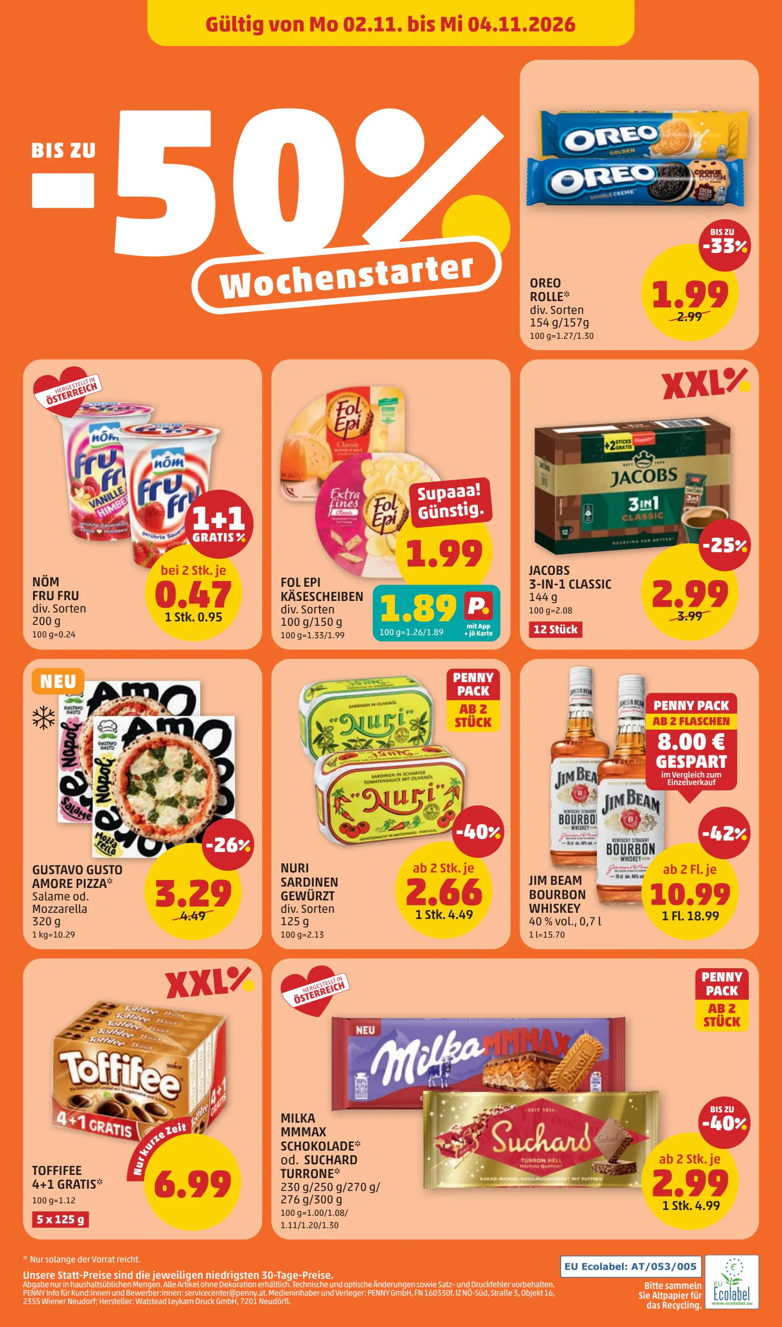 Digitalen PENNY Flugblatt, 32. oldal (okt. 29. – nov. 4.)