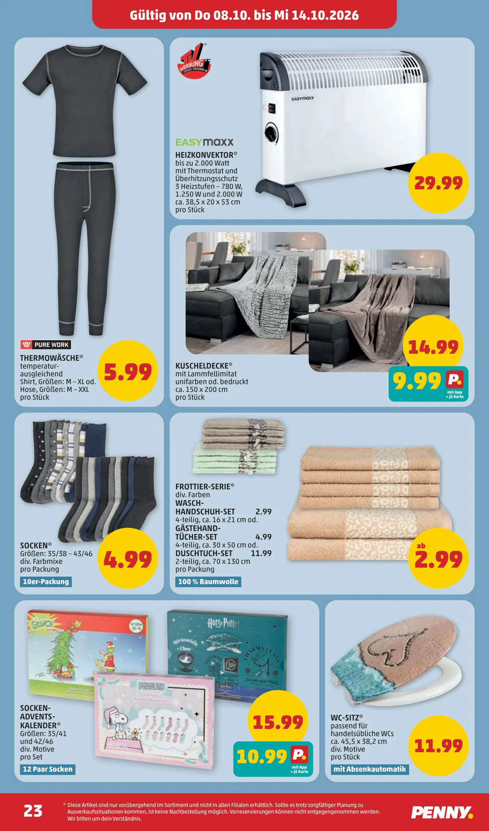 Penny Ausztria online Flugblatt, 23. oldal (okt. 8–14.)