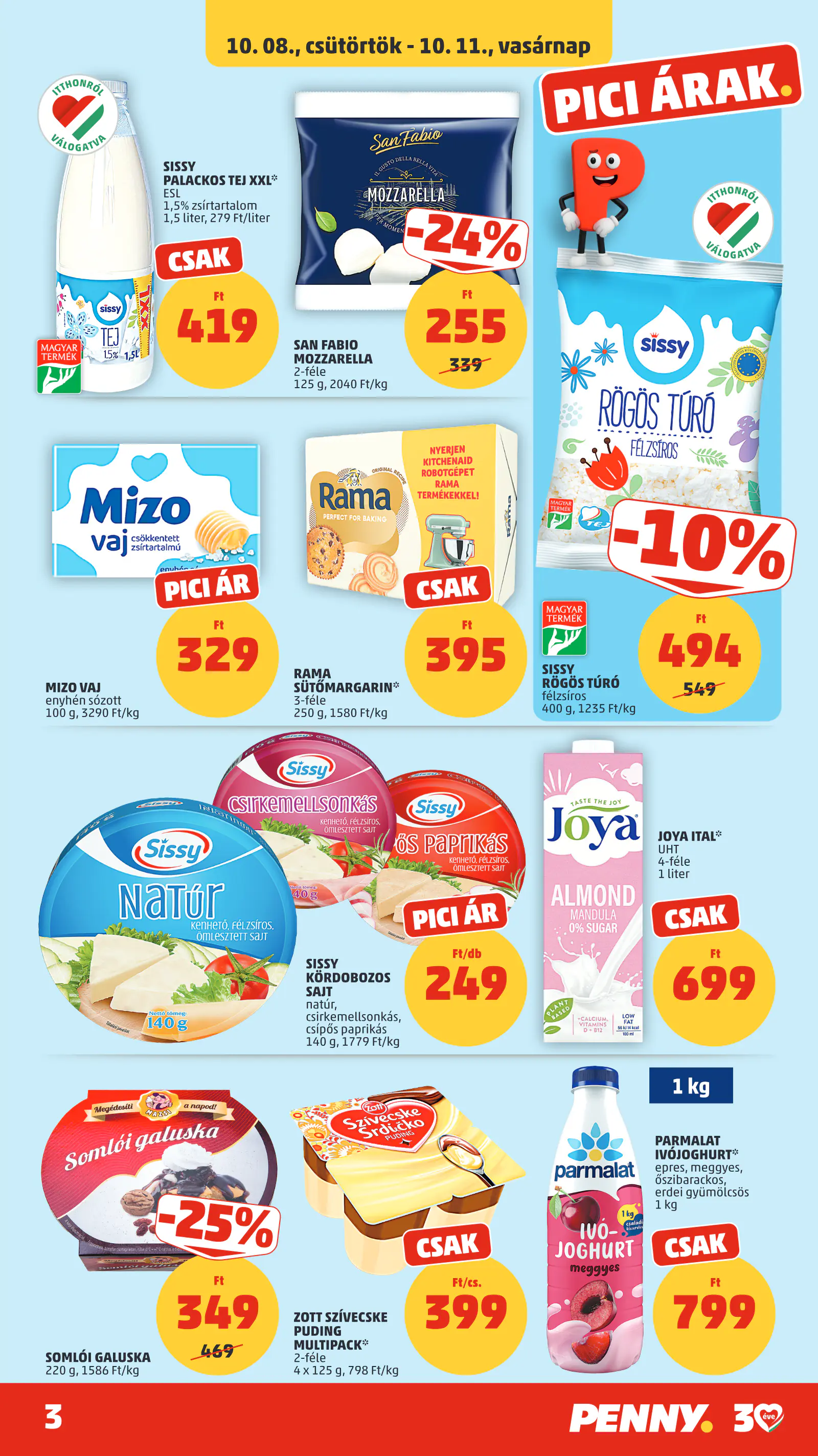Penny Market 41. heti reklámújság, 3. oldal (okt. 8–14.)