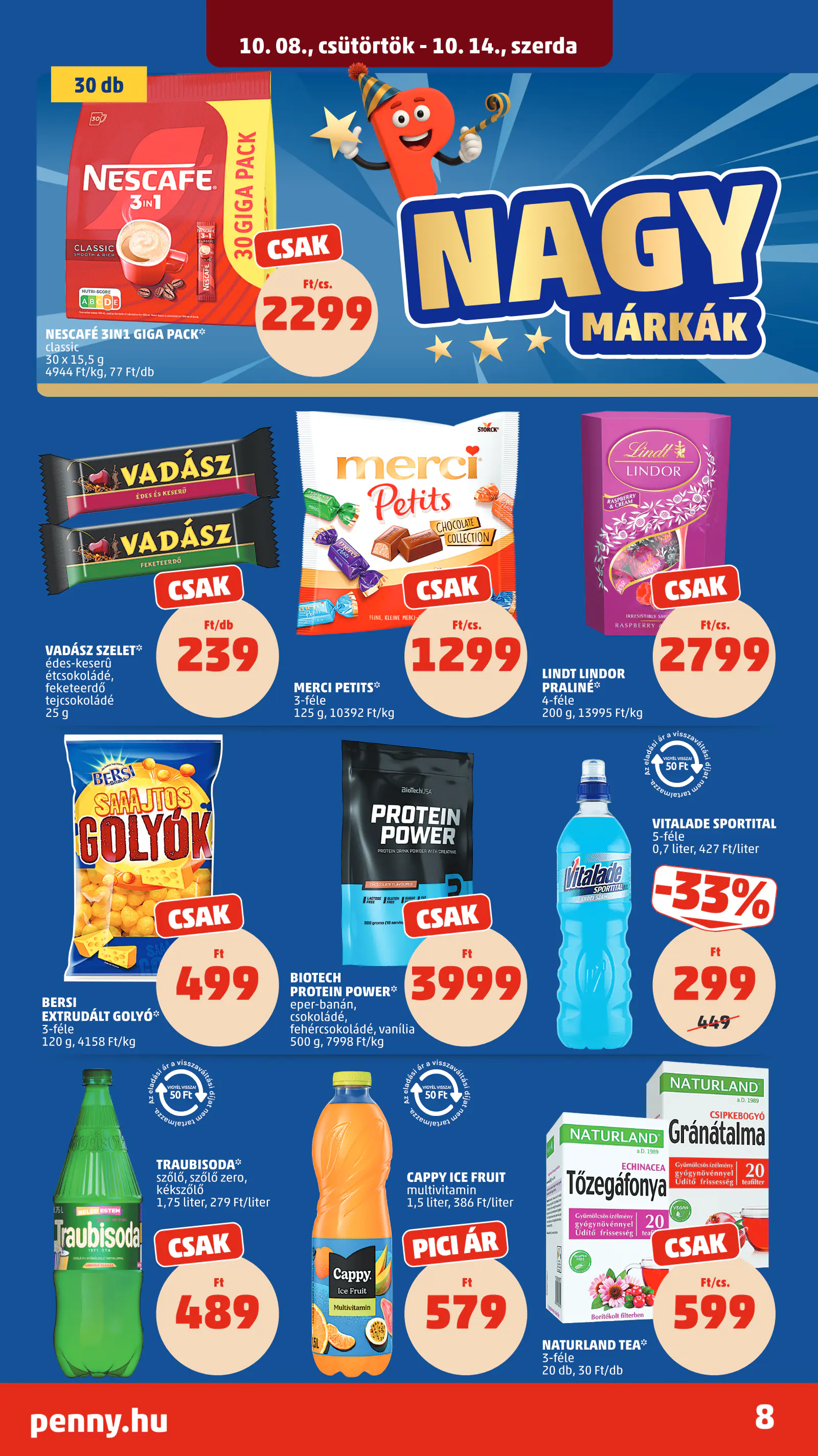 Penny Market 41. heti reklámújság, 10. oldal (okt. 8–14.)