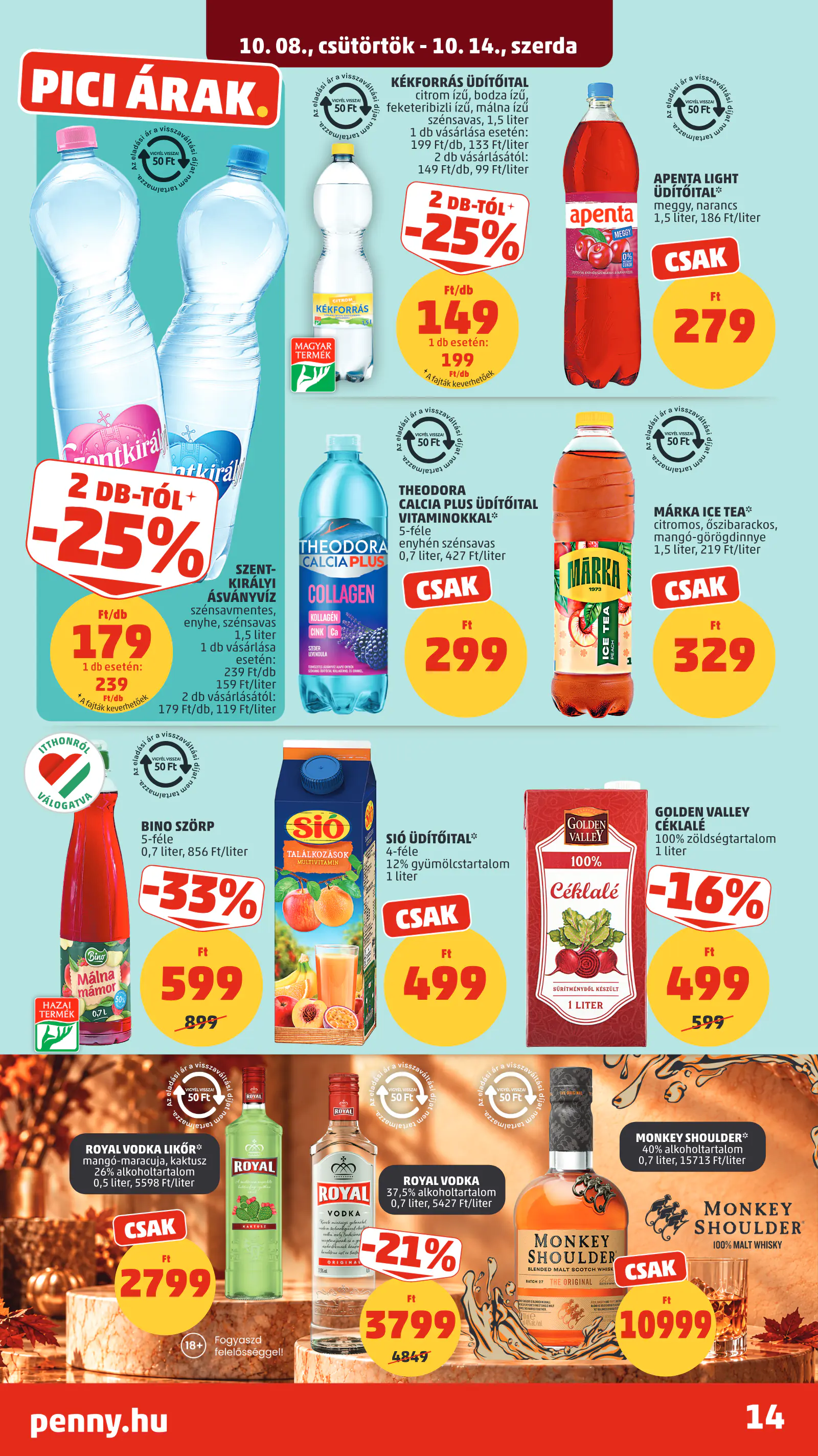 Penny Market 41. heti reklámújság, 18. oldal (okt. 8–14.)