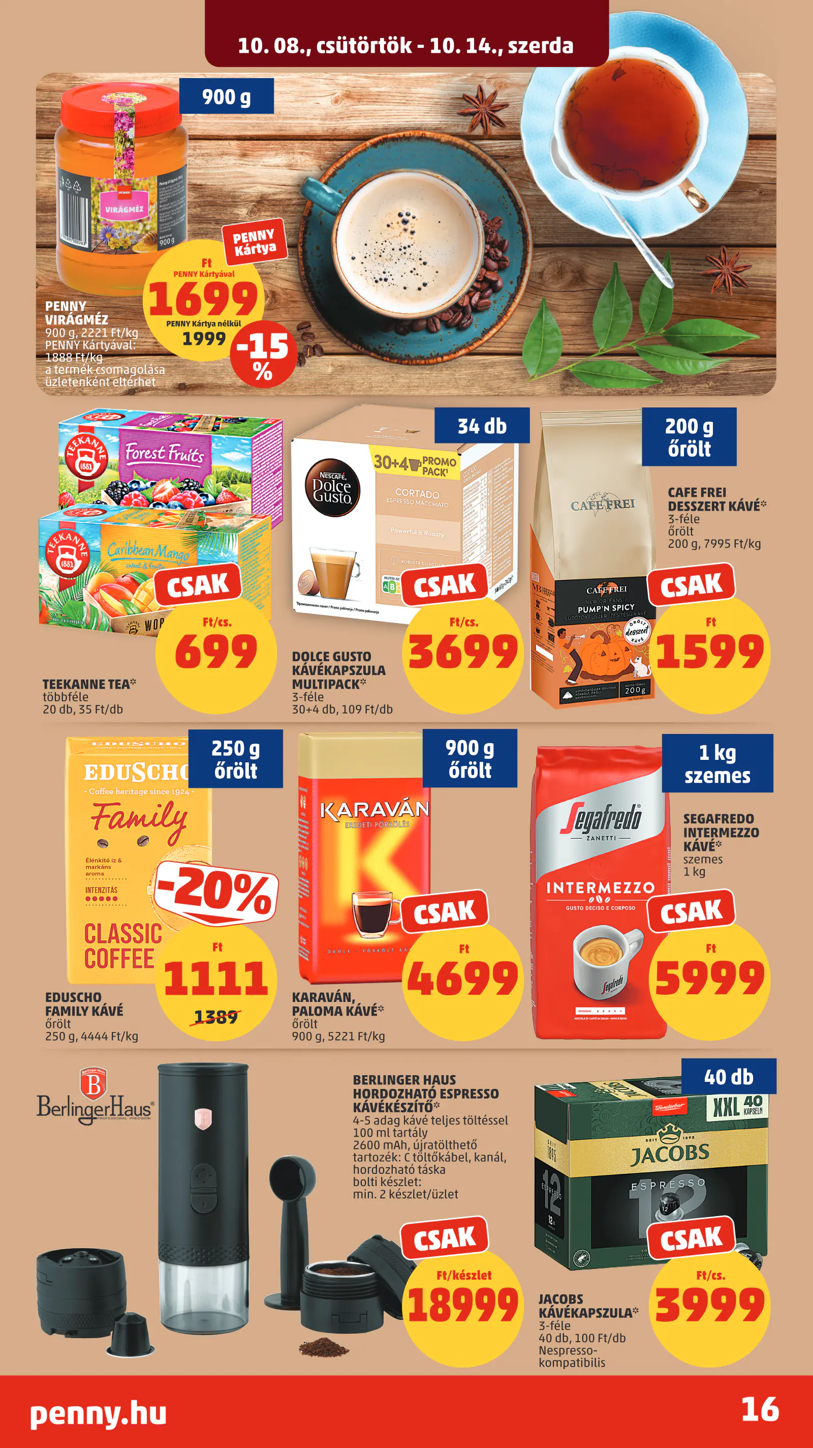 Penny Market 41. heti reklámújság, 20. oldal (okt. 8–14.)