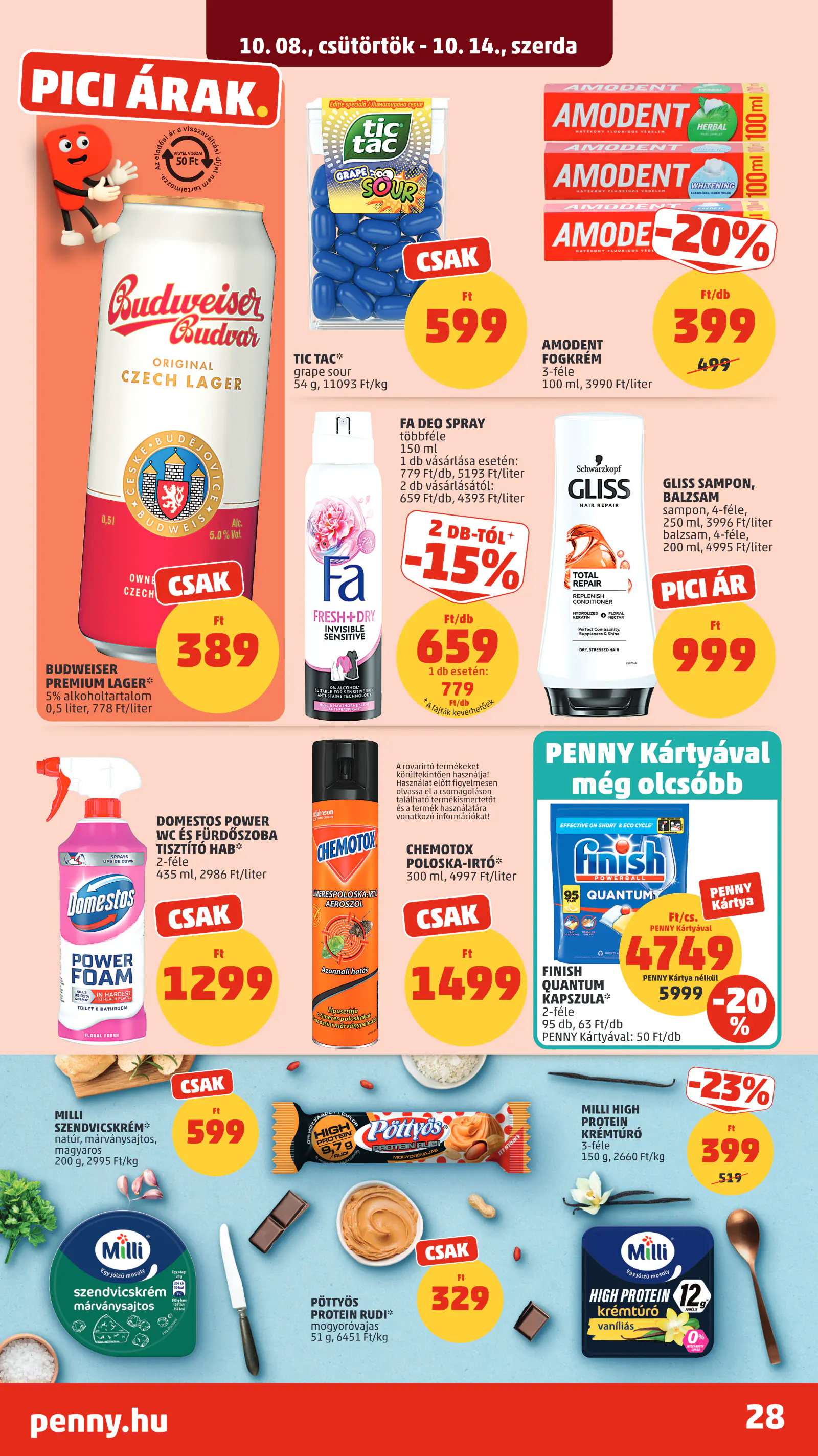 Penny Market 41. heti reklámújság, 32. oldal (okt. 8–14.)