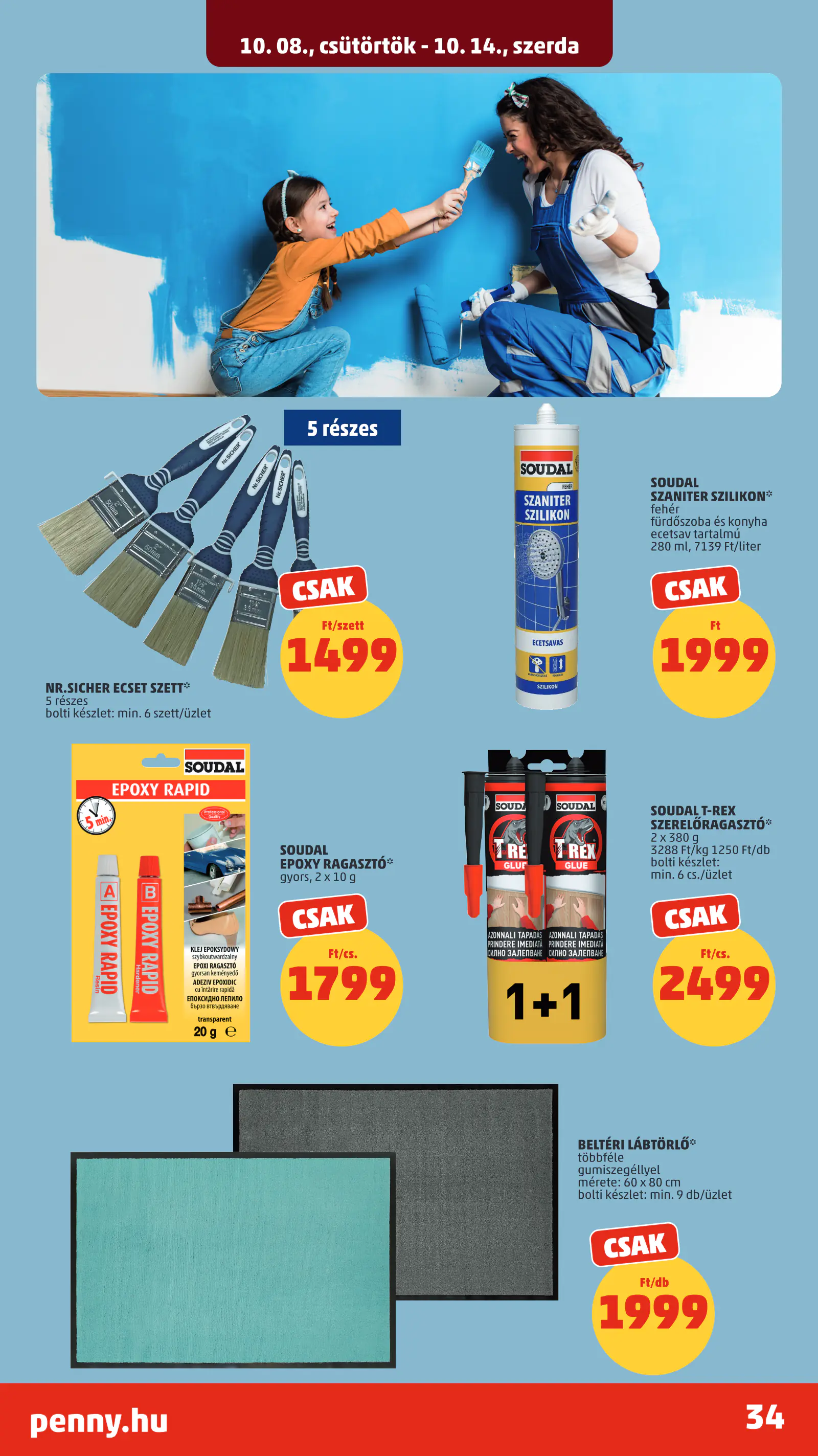 Penny Market 41. heti reklámújság, 38. oldal (okt. 8–14.)