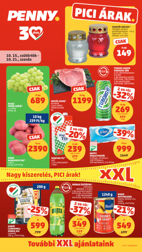 Penny Market 42. heti reklámújság – okt. 15–21.