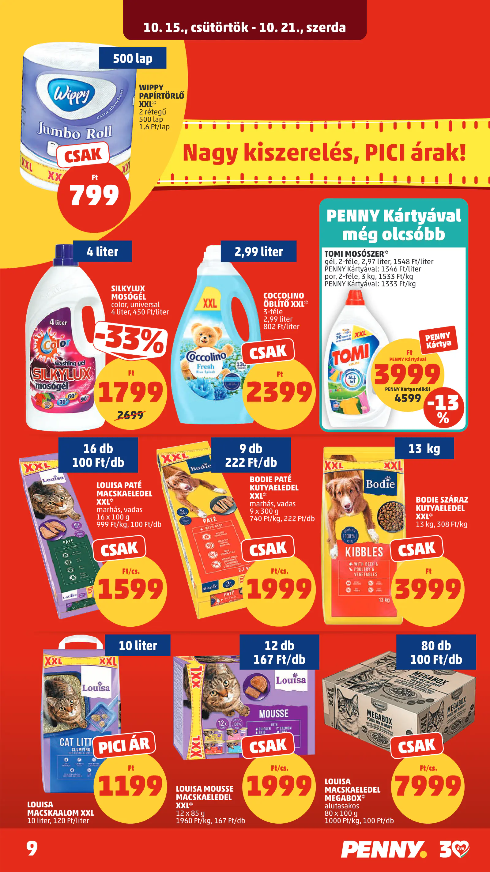 Penny Market 42. heti reklámújság, 11. oldal (okt. 15–21.)