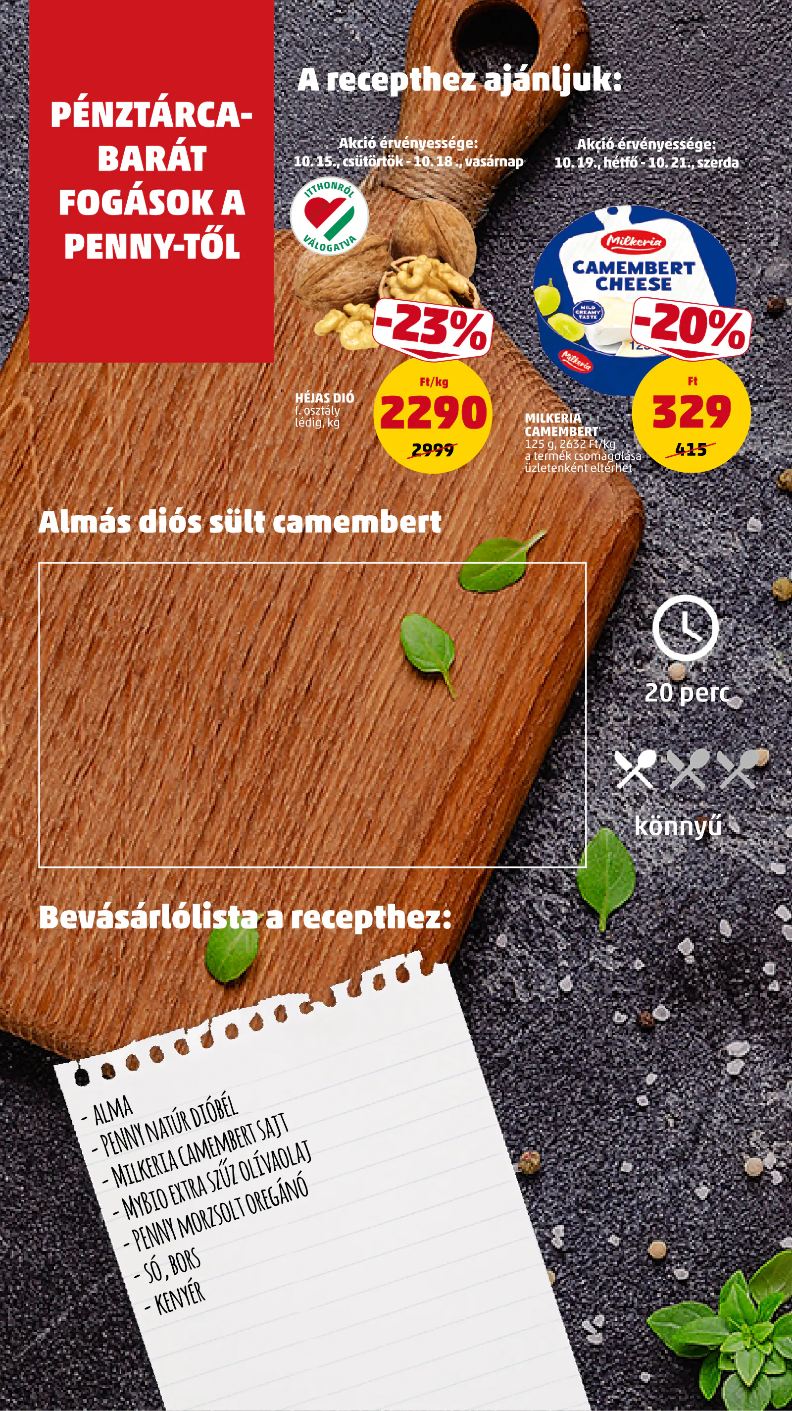 Penny Market 42. heti reklámújság, 12. oldal (okt. 15–21.)