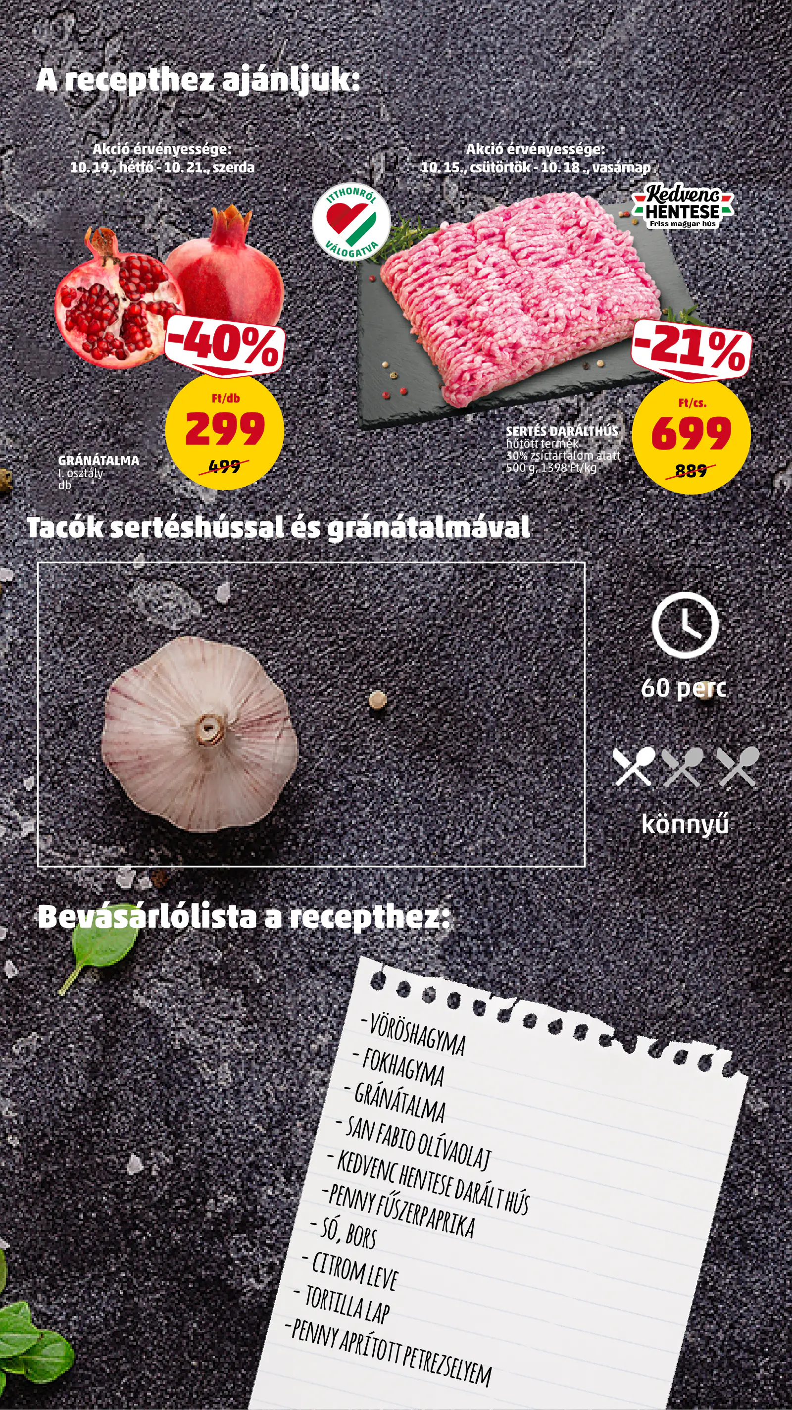 Penny Market 42. heti reklámújság, 13. oldal (okt. 15–21.)