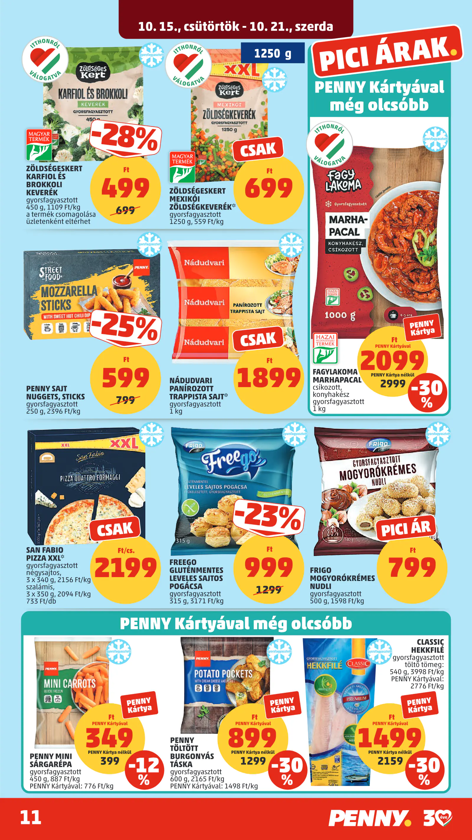 Penny Market 42. heti reklámújság, 15. oldal (okt. 15–21.)