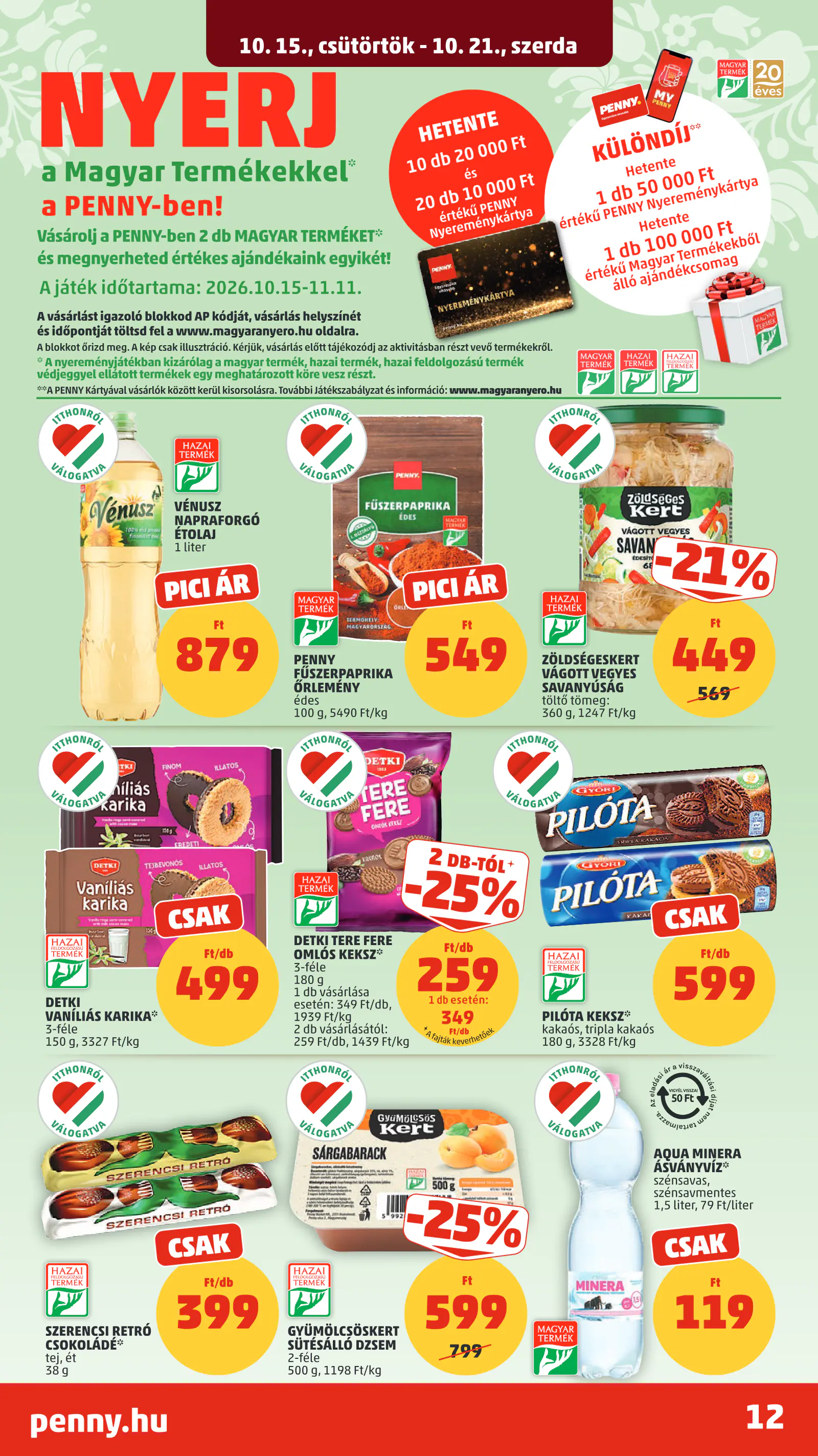 Penny Market 42. heti reklámújság, 16. oldal (okt. 15–21.)