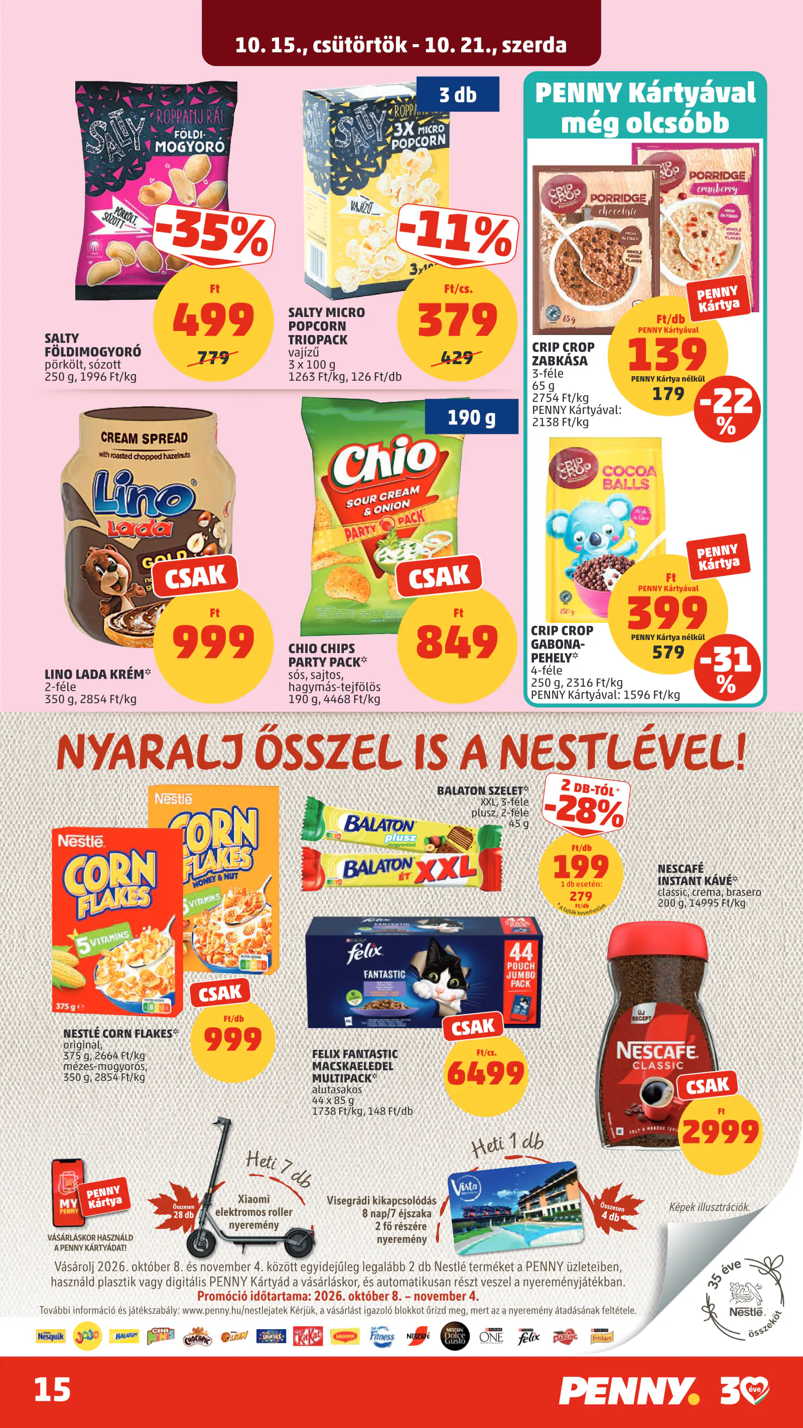 Penny Market 42. heti reklámújság, 20. oldal (okt. 15–21.)