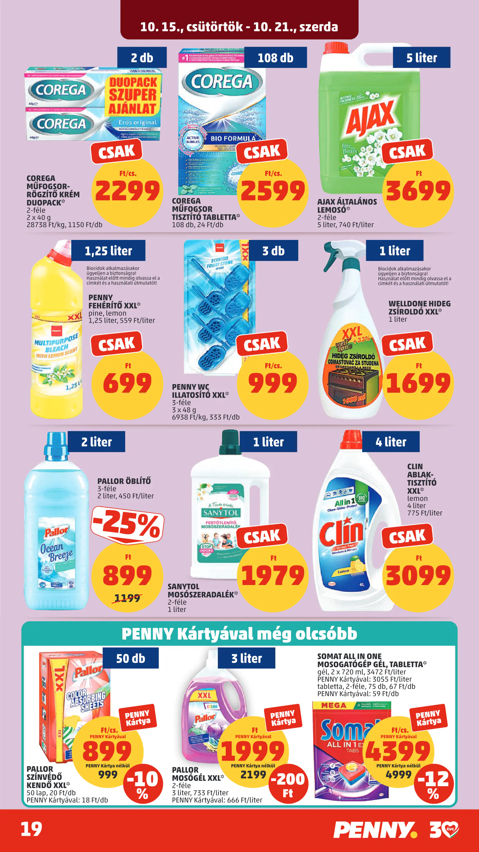 Penny Market 42. heti reklámújság, 24. oldal (okt. 15–21.)