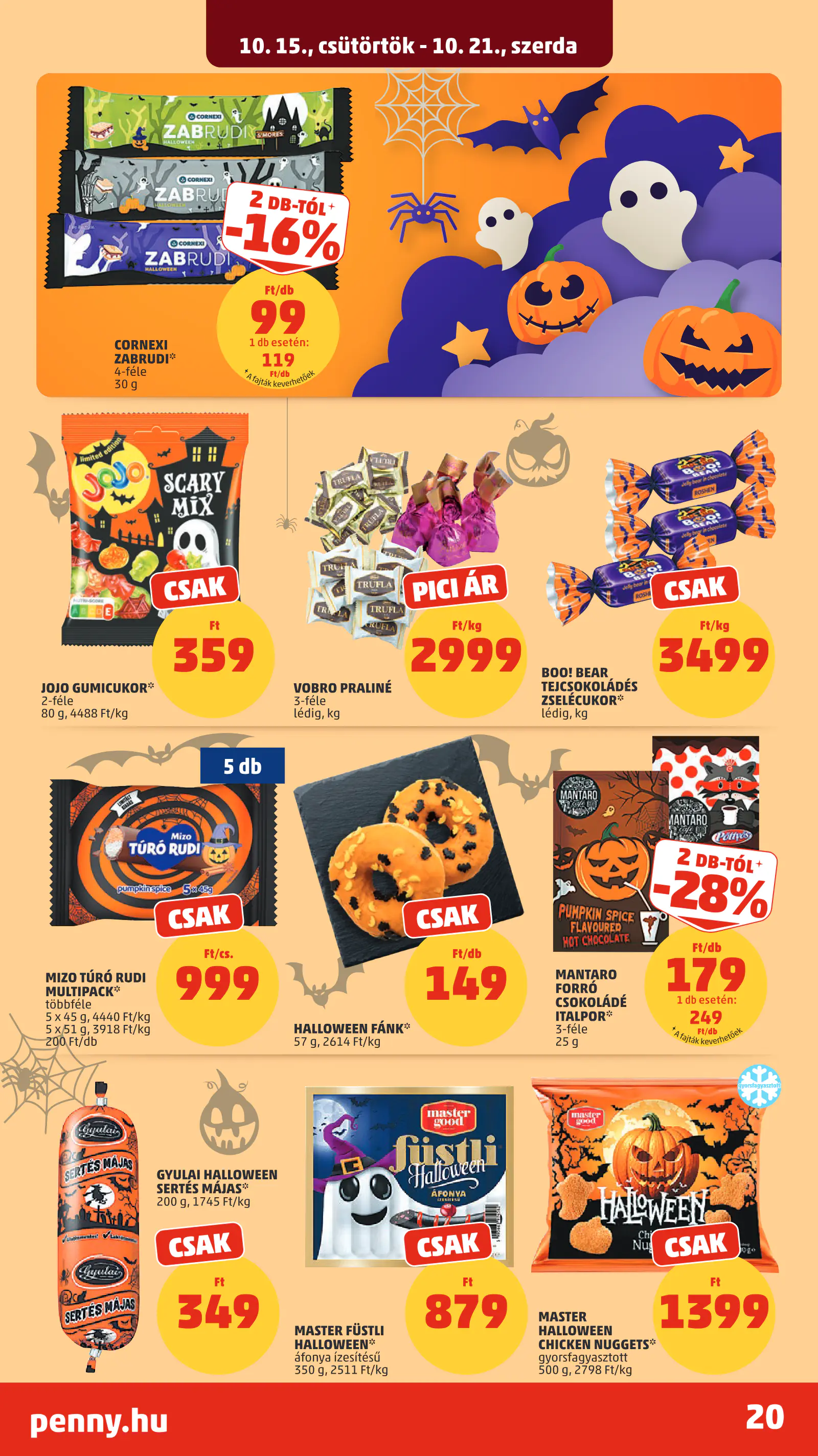 Penny Market 42. heti reklámújság, 25. oldal (okt. 15–21.)