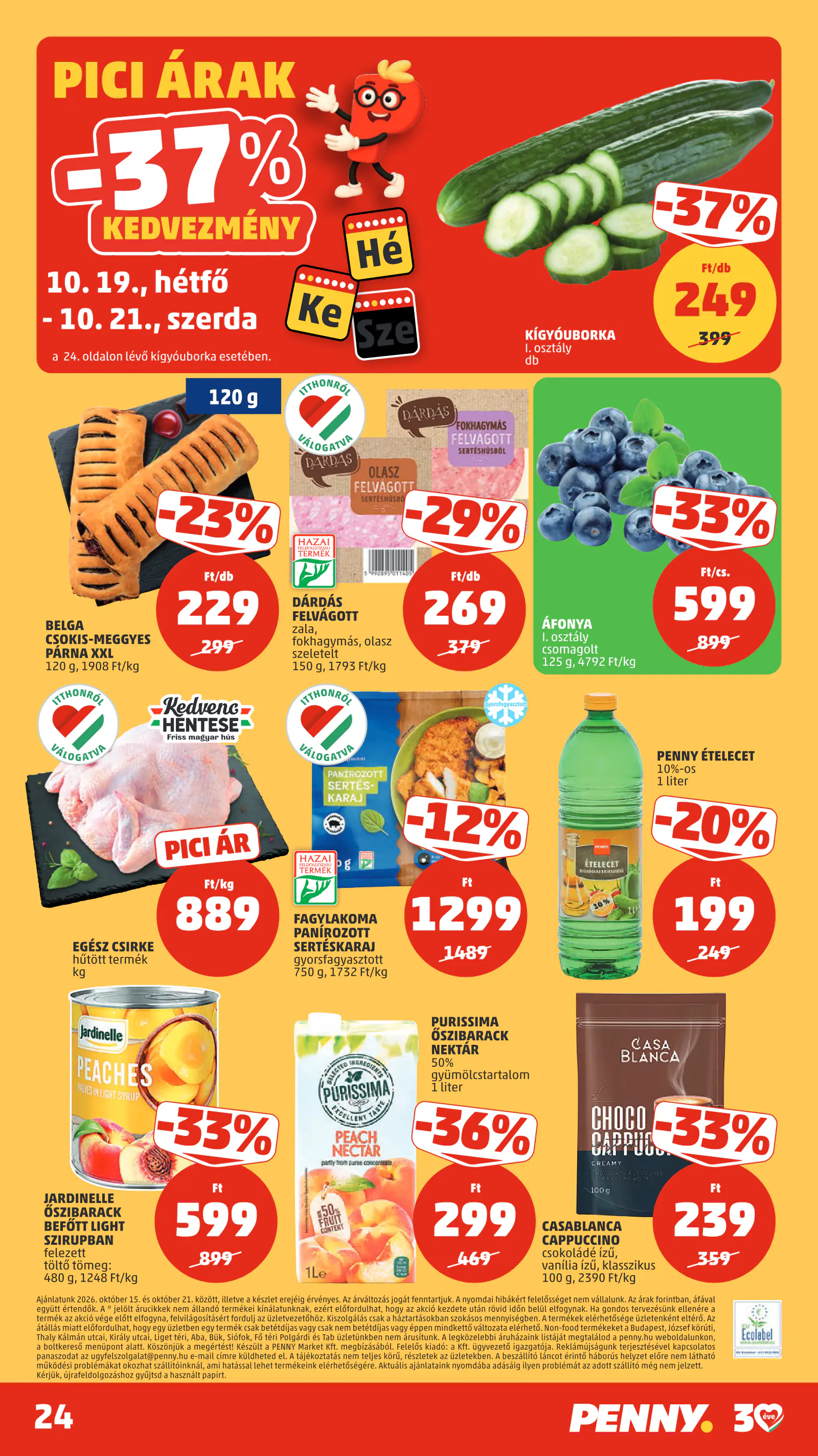Penny Market 42. heti reklámújság, 29. oldal (okt. 15–21.)