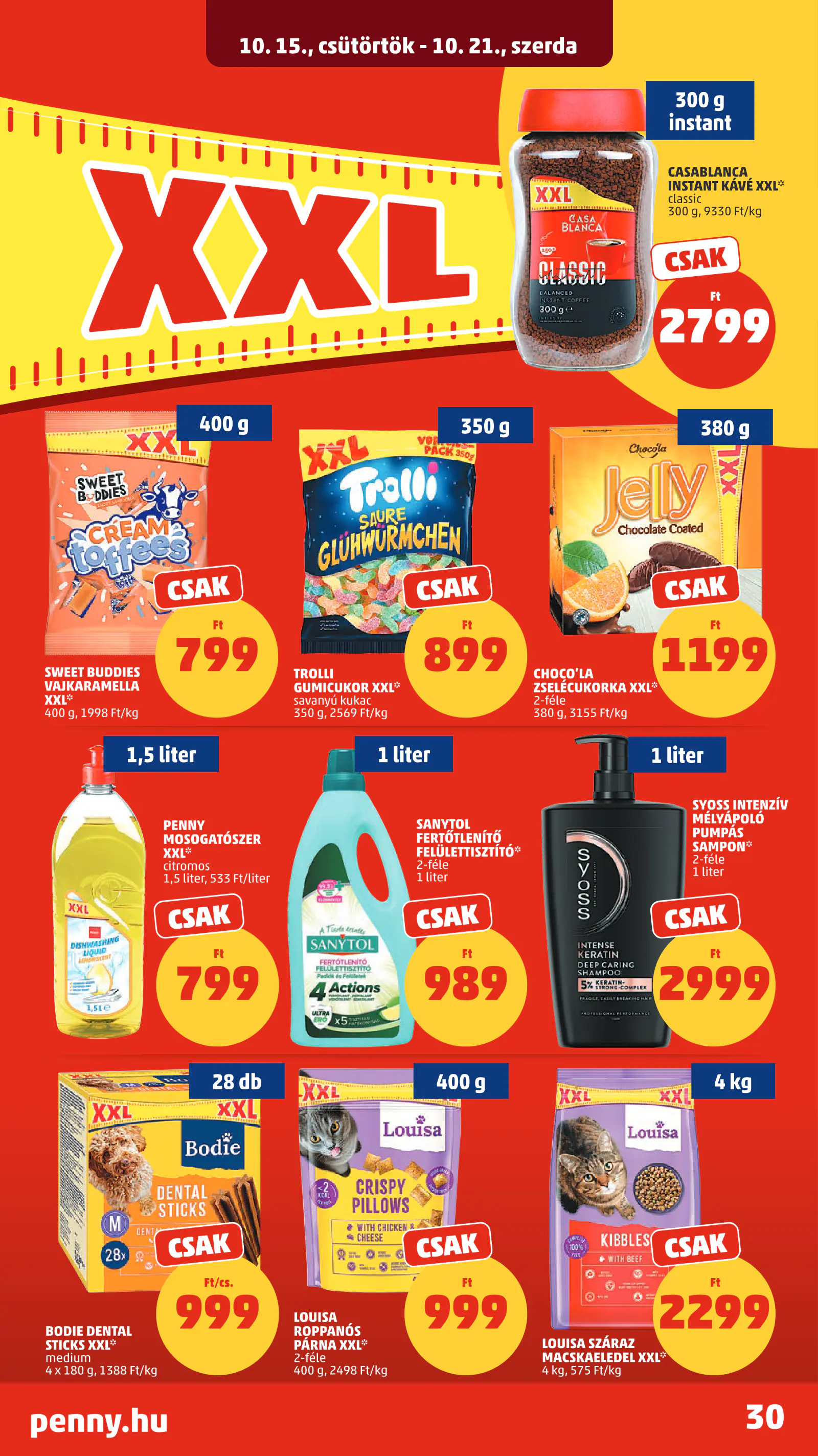 Penny Market 42. heti reklámújság, 35. oldal (okt. 15–21.)