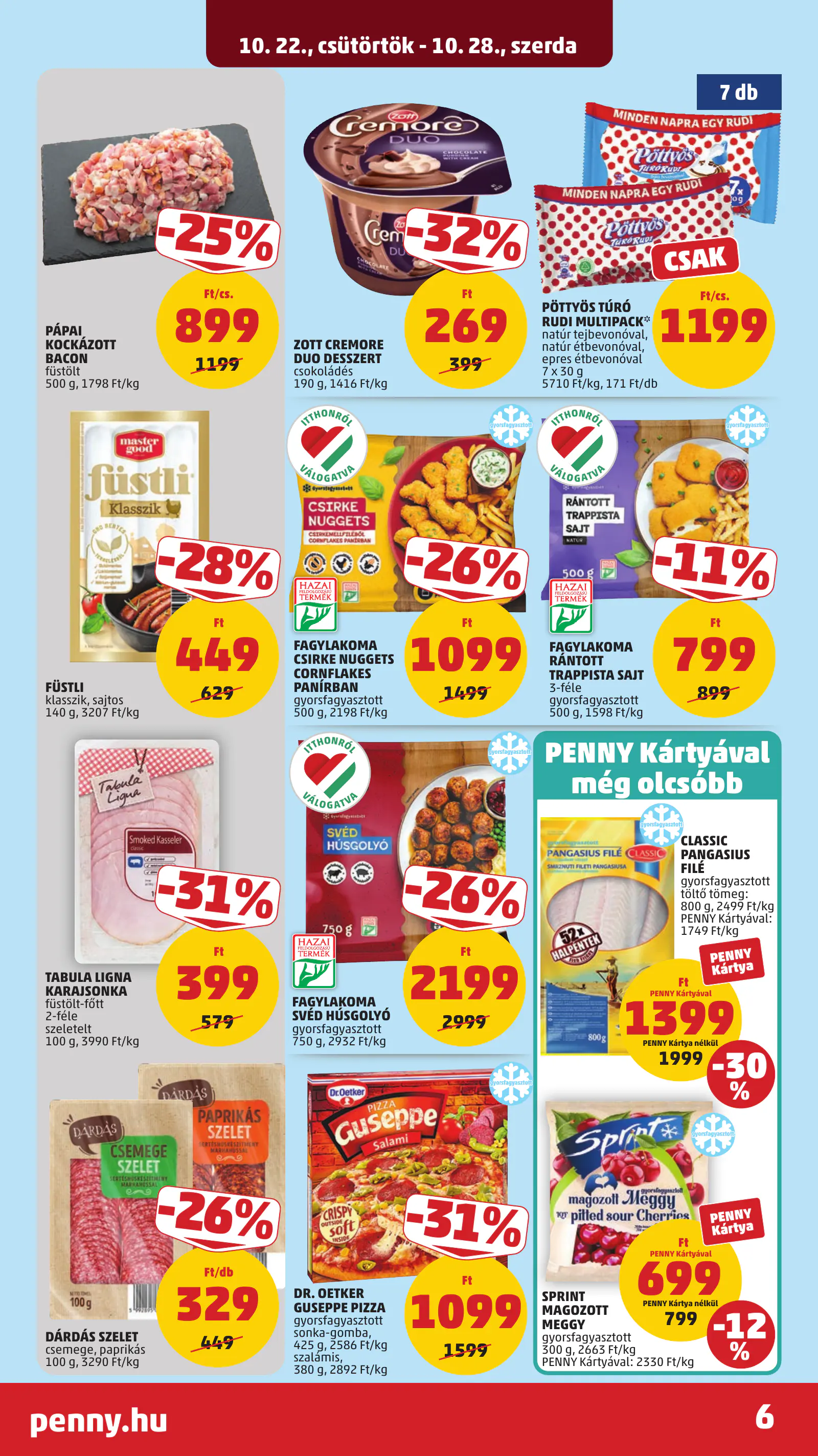 Penny Market 43. heti reklámújság, 8. oldal (okt. 22–28.)