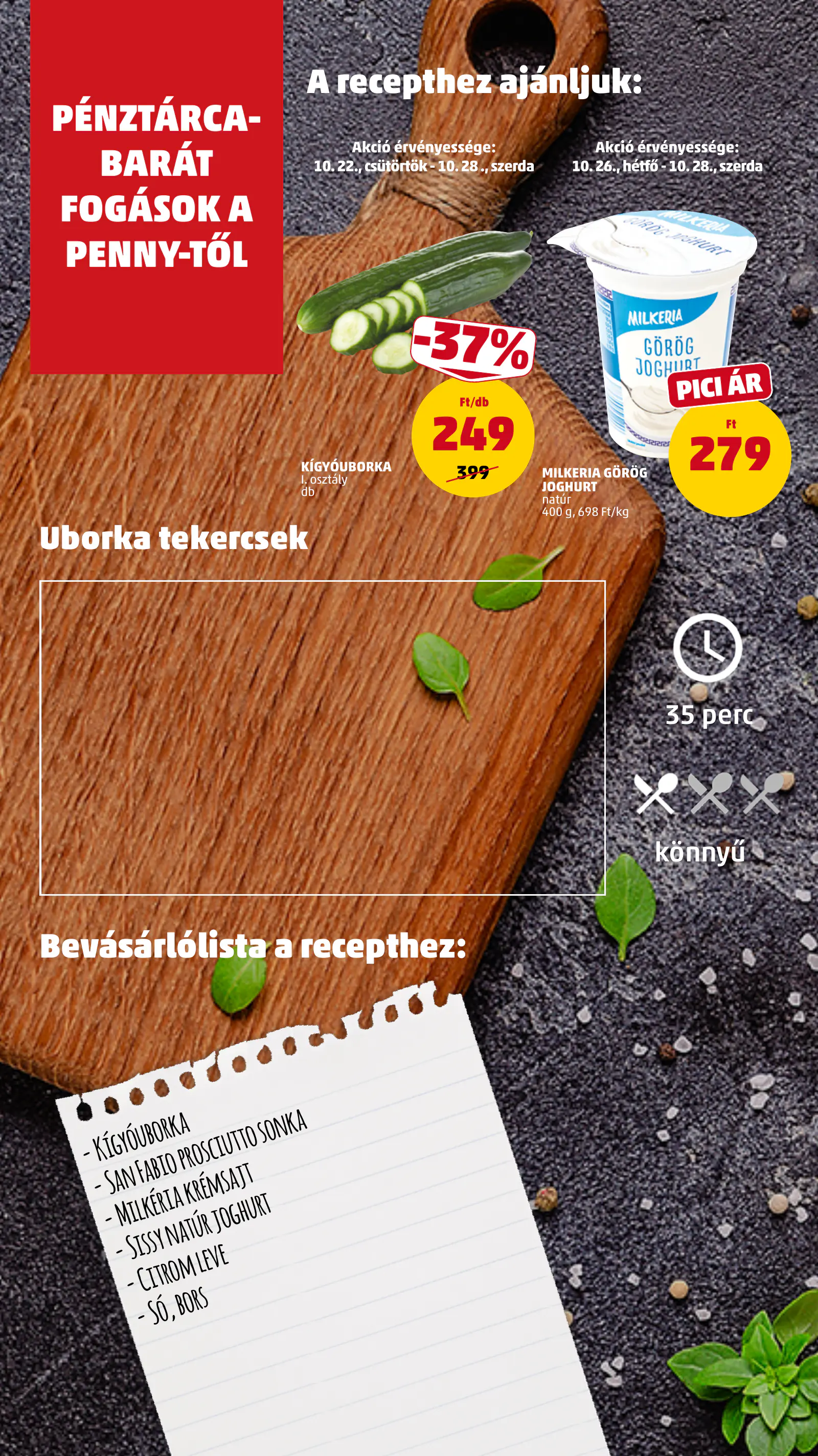 Penny Market 43. heti reklámújság, 12. oldal (okt. 22–28.)