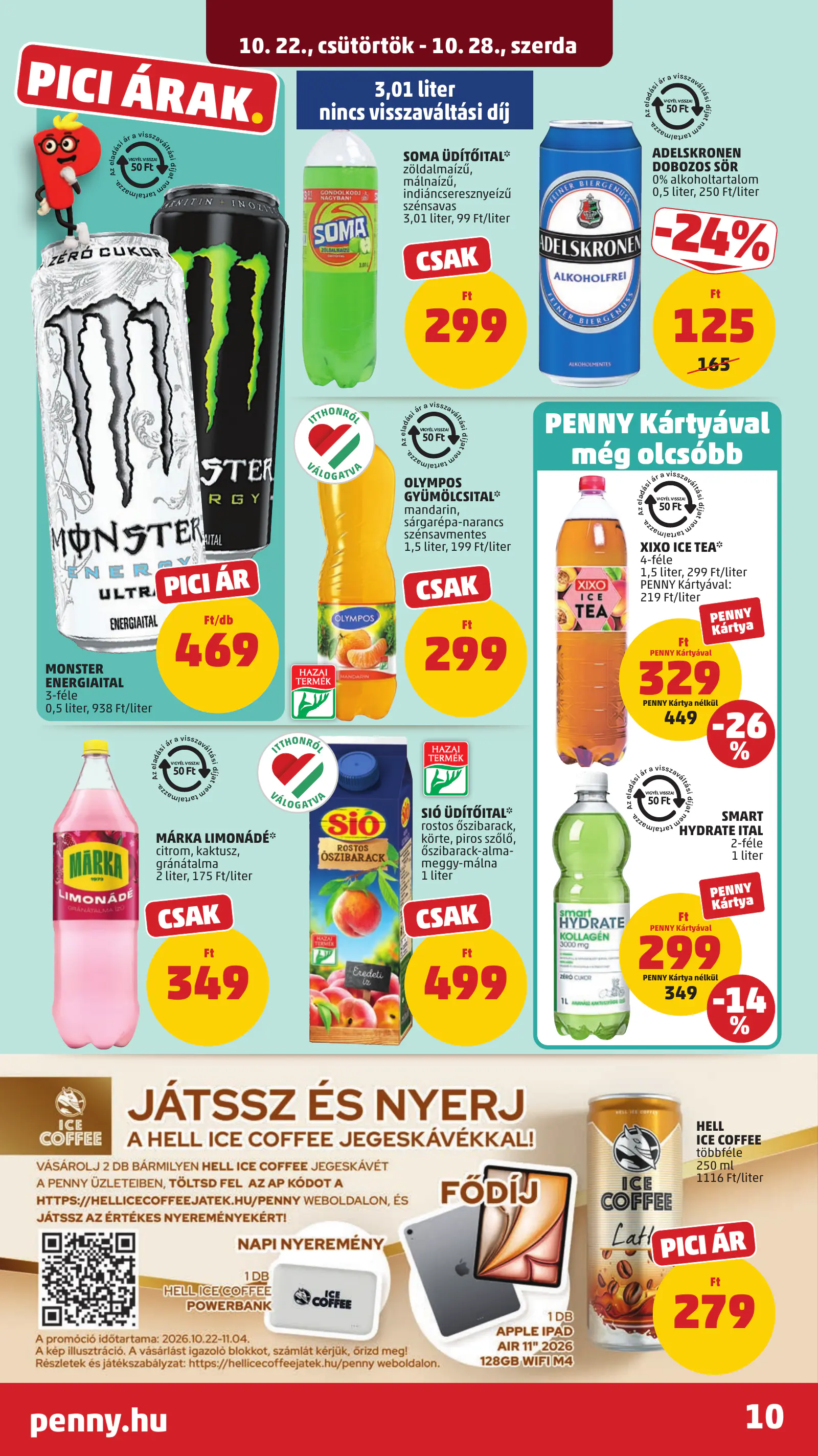 Penny Market 43. heti reklámújság, 14. oldal (okt. 22–28.)