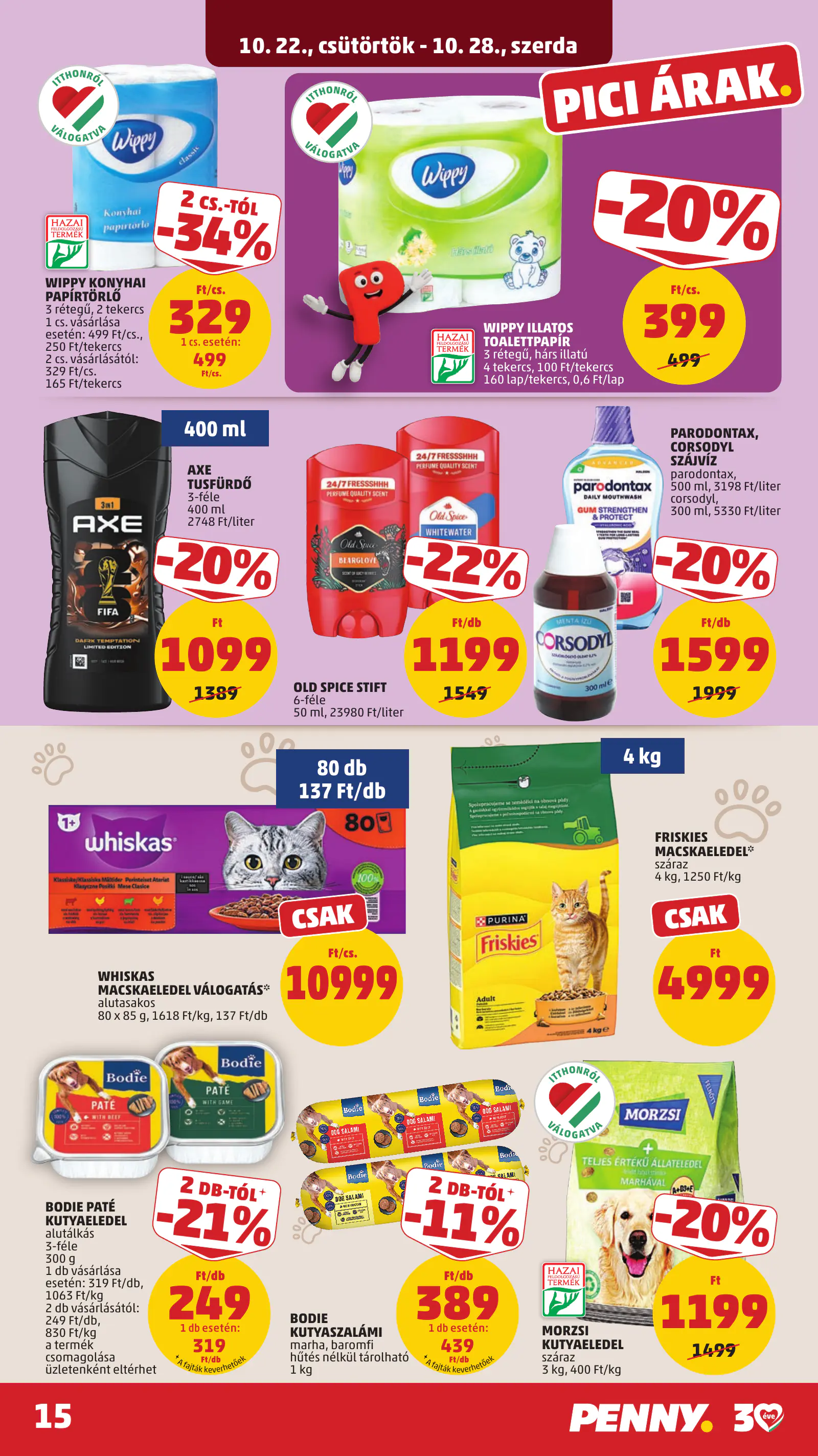 Penny Market 43. heti reklámújság, 19. oldal (okt. 22–28.)