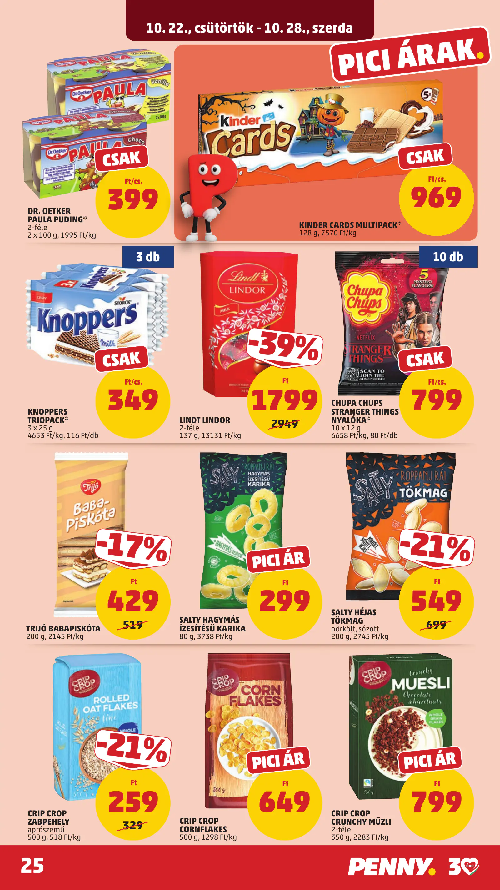 Penny Market 43. heti reklámújság, 30. oldal (okt. 22–28.)