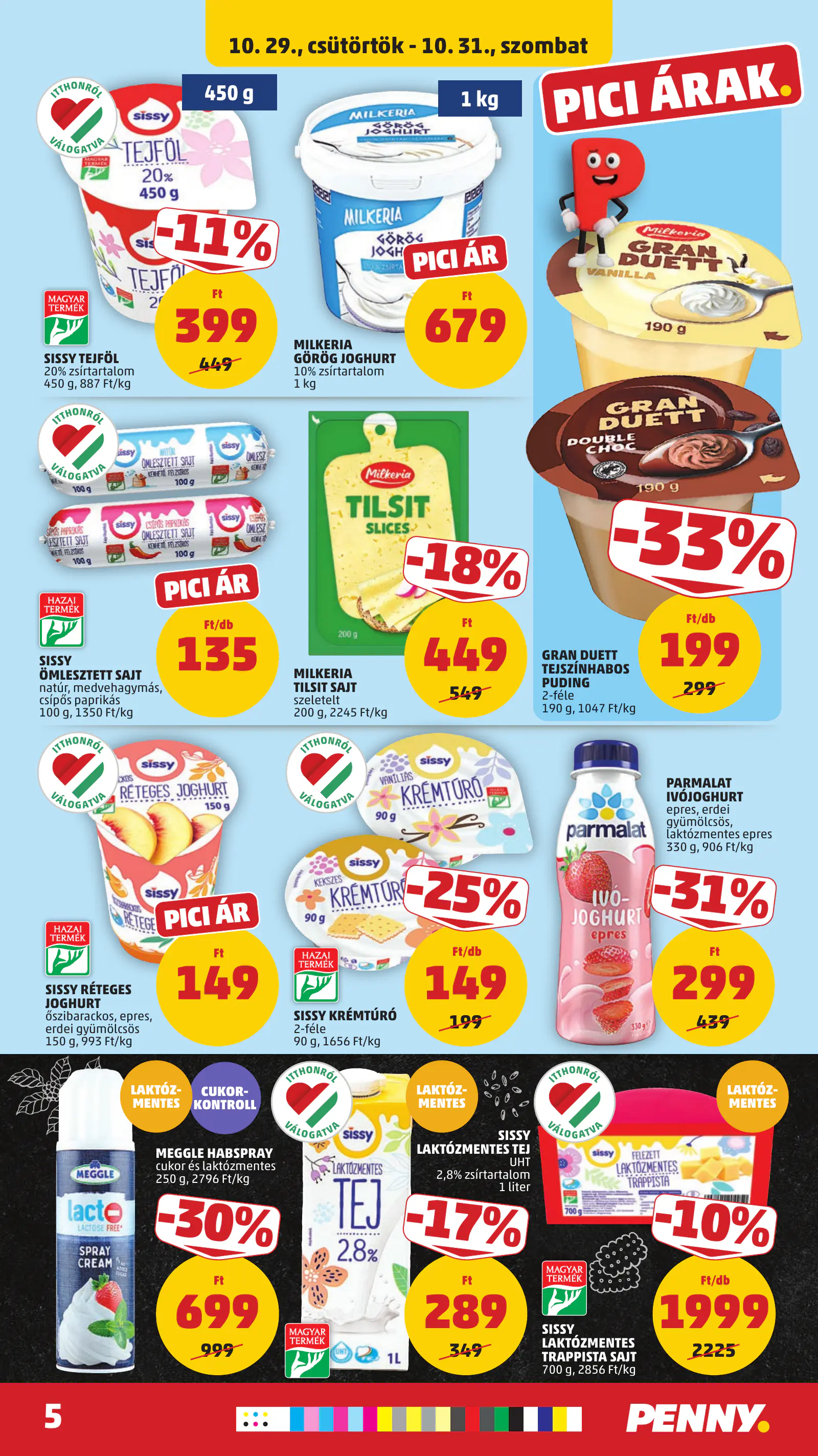 Penny Market 44. heti reklámújság, 7. oldal (okt. 29. – nov. 4.)