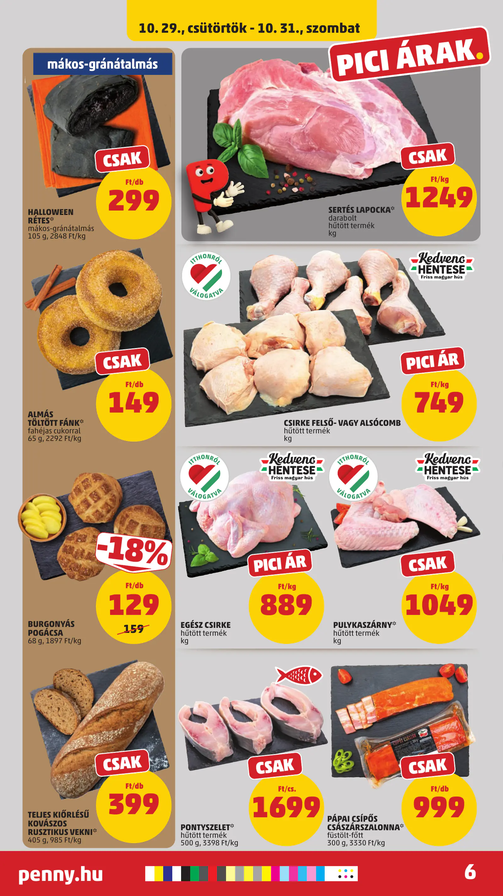 Penny Market 44. heti reklámújság, 8. oldal (okt. 29. – nov. 4.)