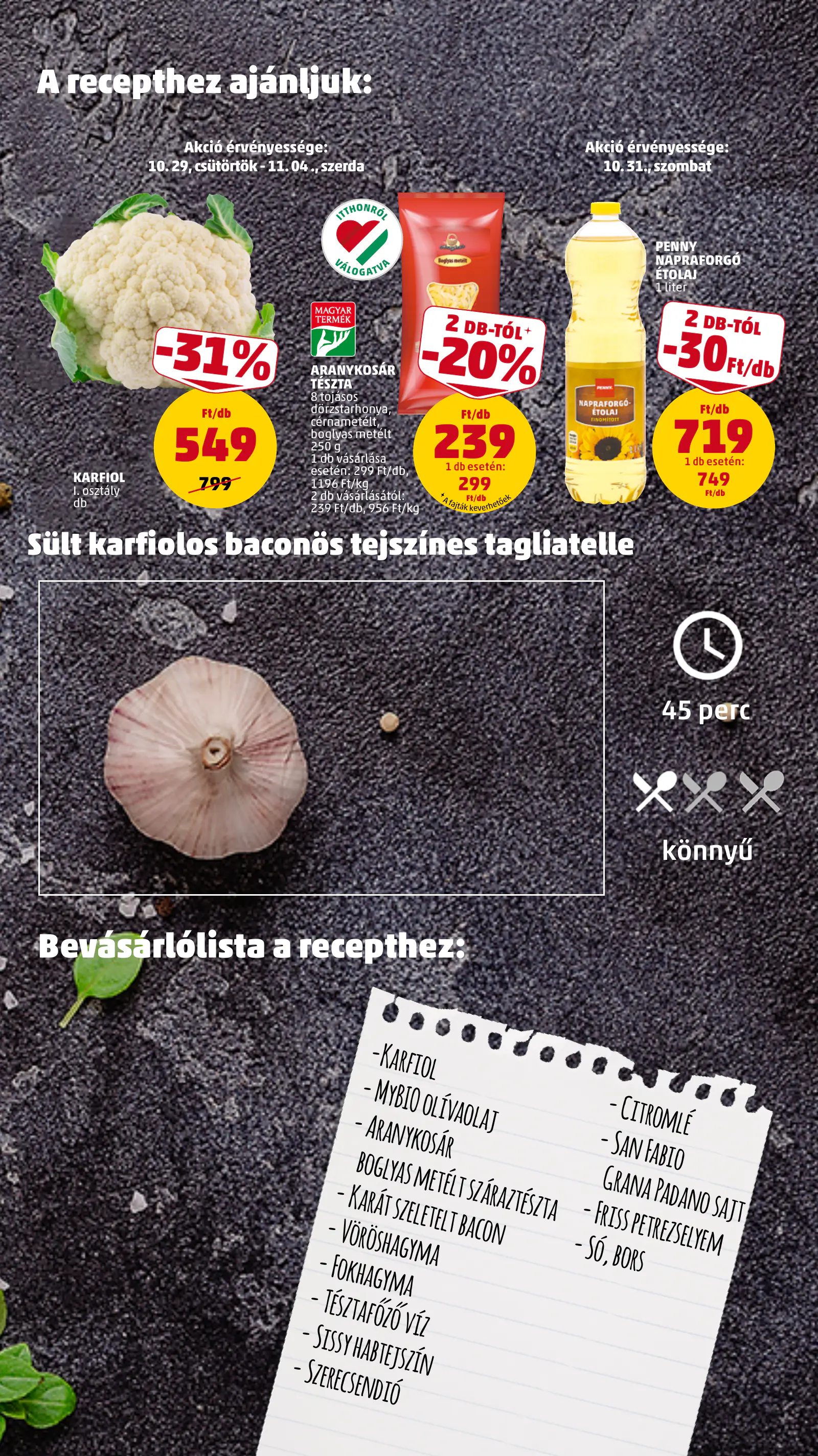 Penny Market 44. heti reklámújság, 13. oldal (okt. 29. – nov. 4.)