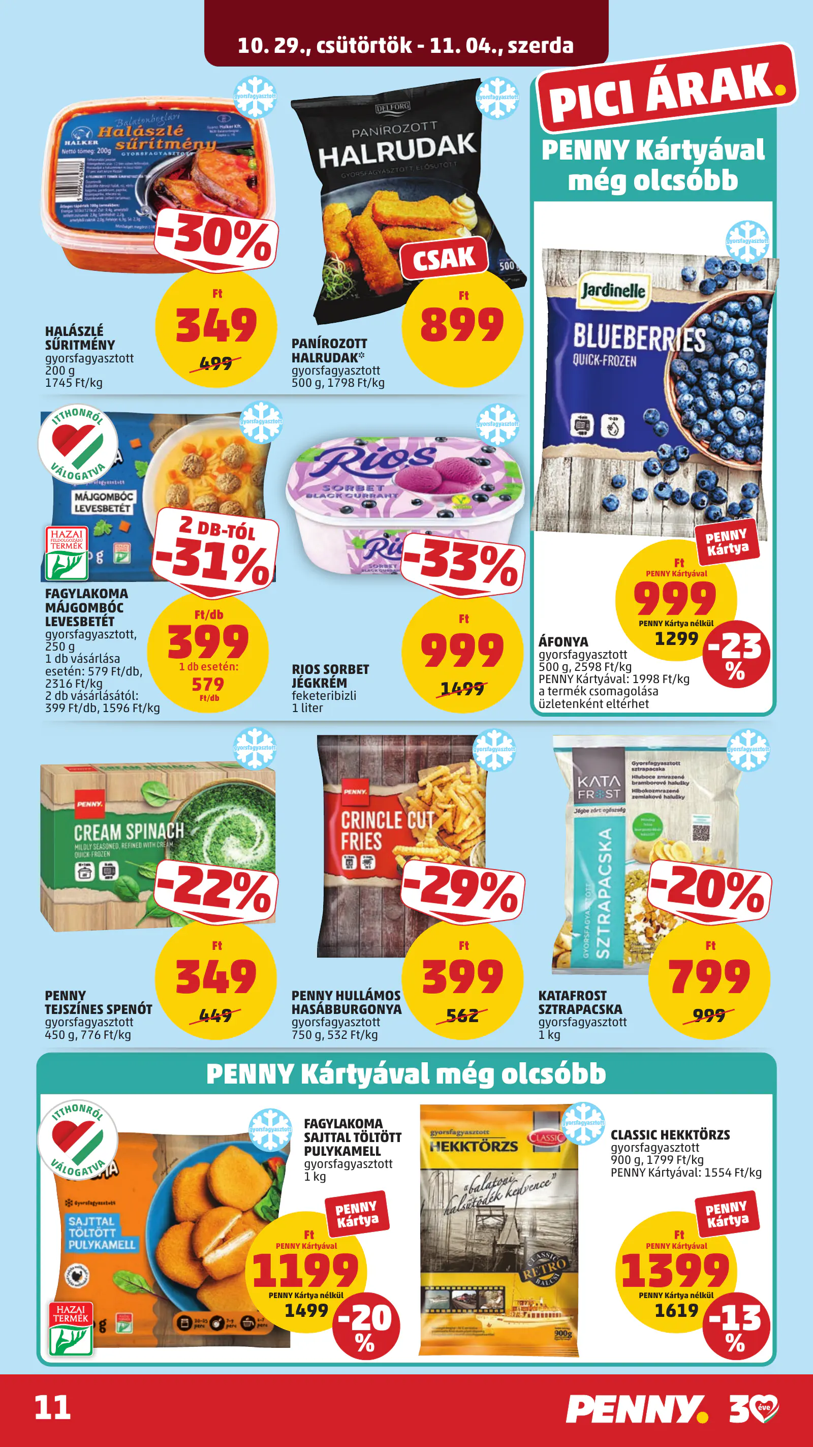Penny Market 44. heti reklámújság, 15. oldal (okt. 29. – nov. 4.)