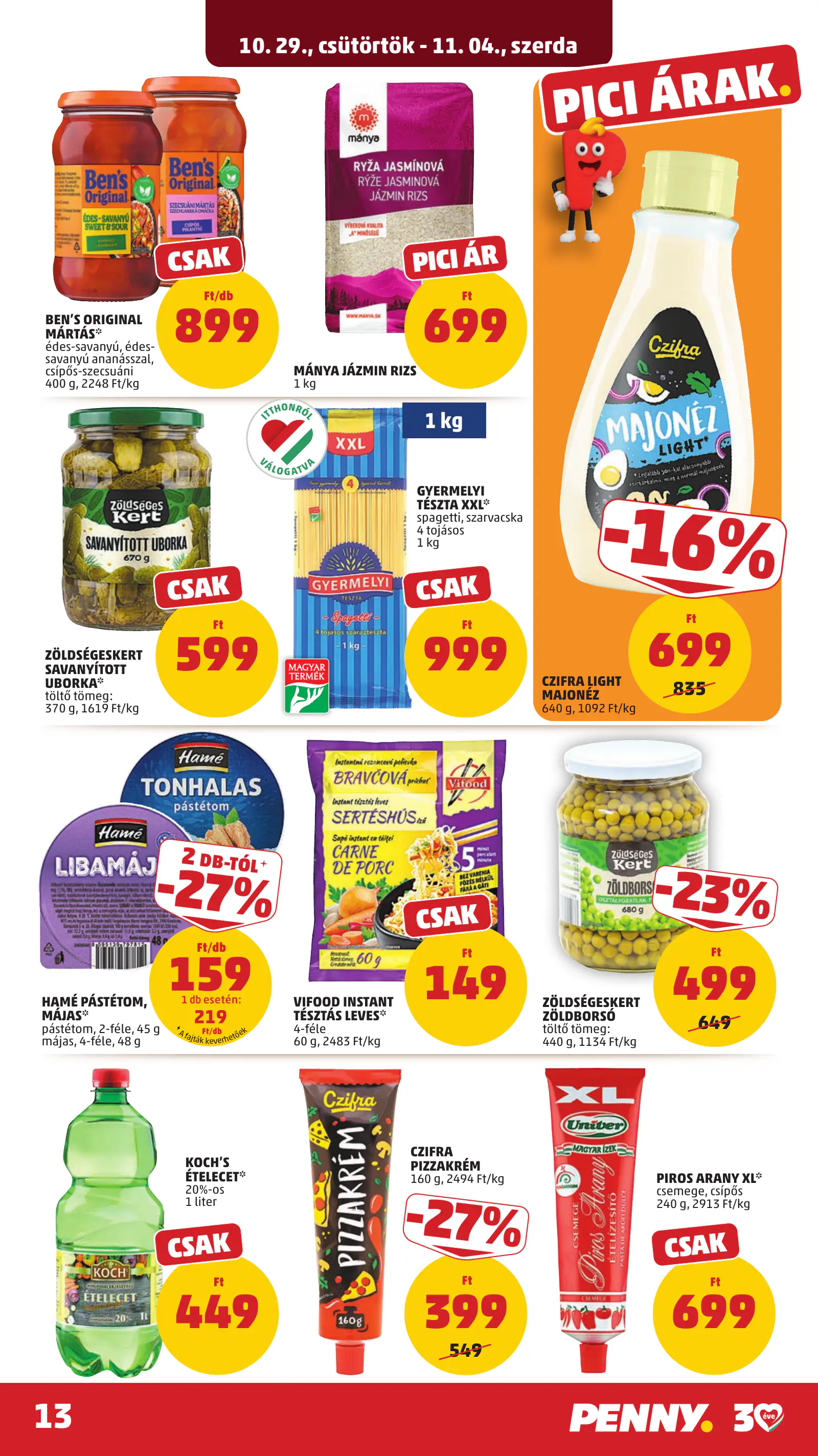 Penny Market 44. heti reklámújság, 17. oldal (okt. 29. – nov. 4.)