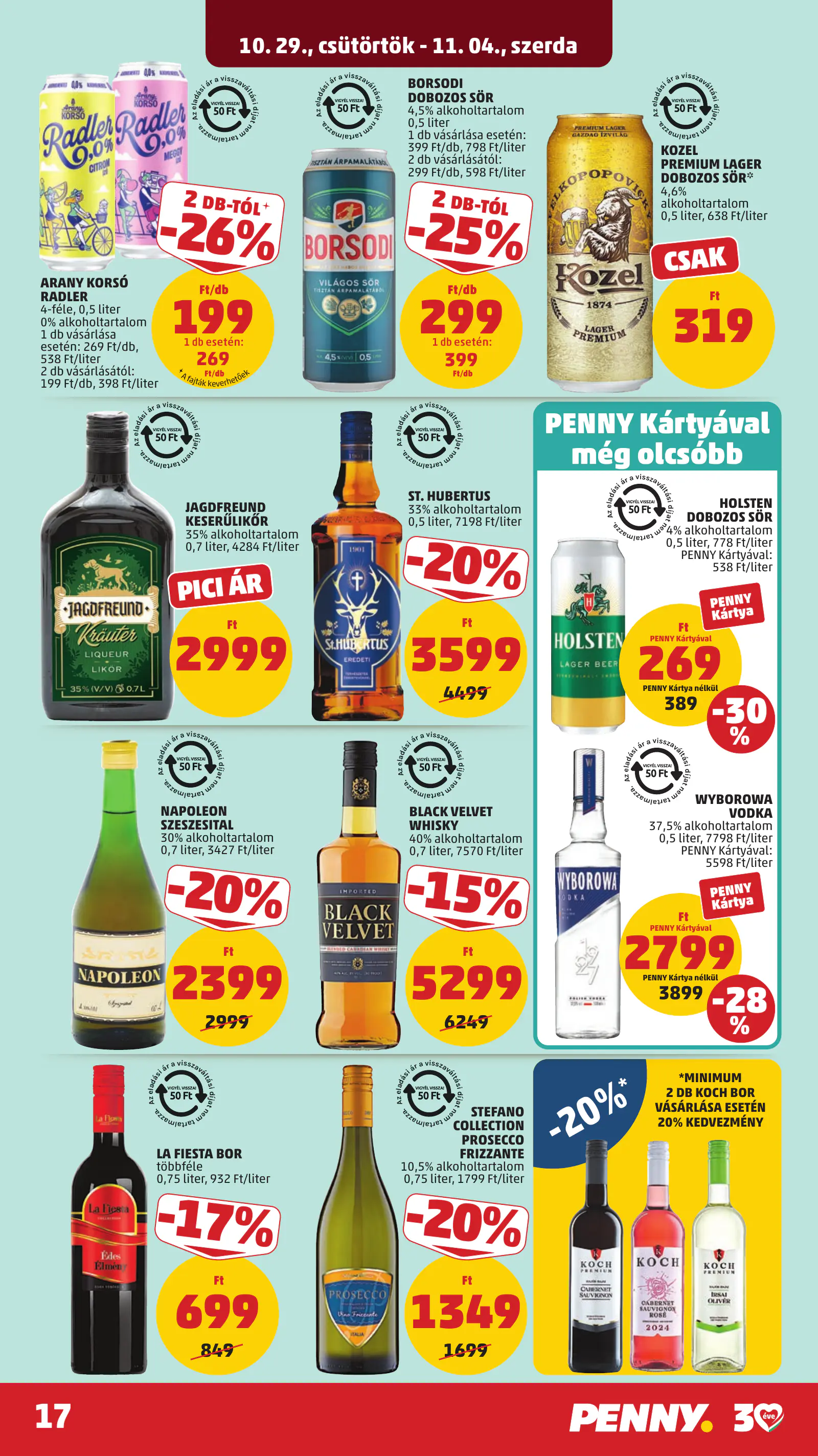 Penny Market 44. heti reklámújság, 21. oldal (okt. 29. – nov. 4.)