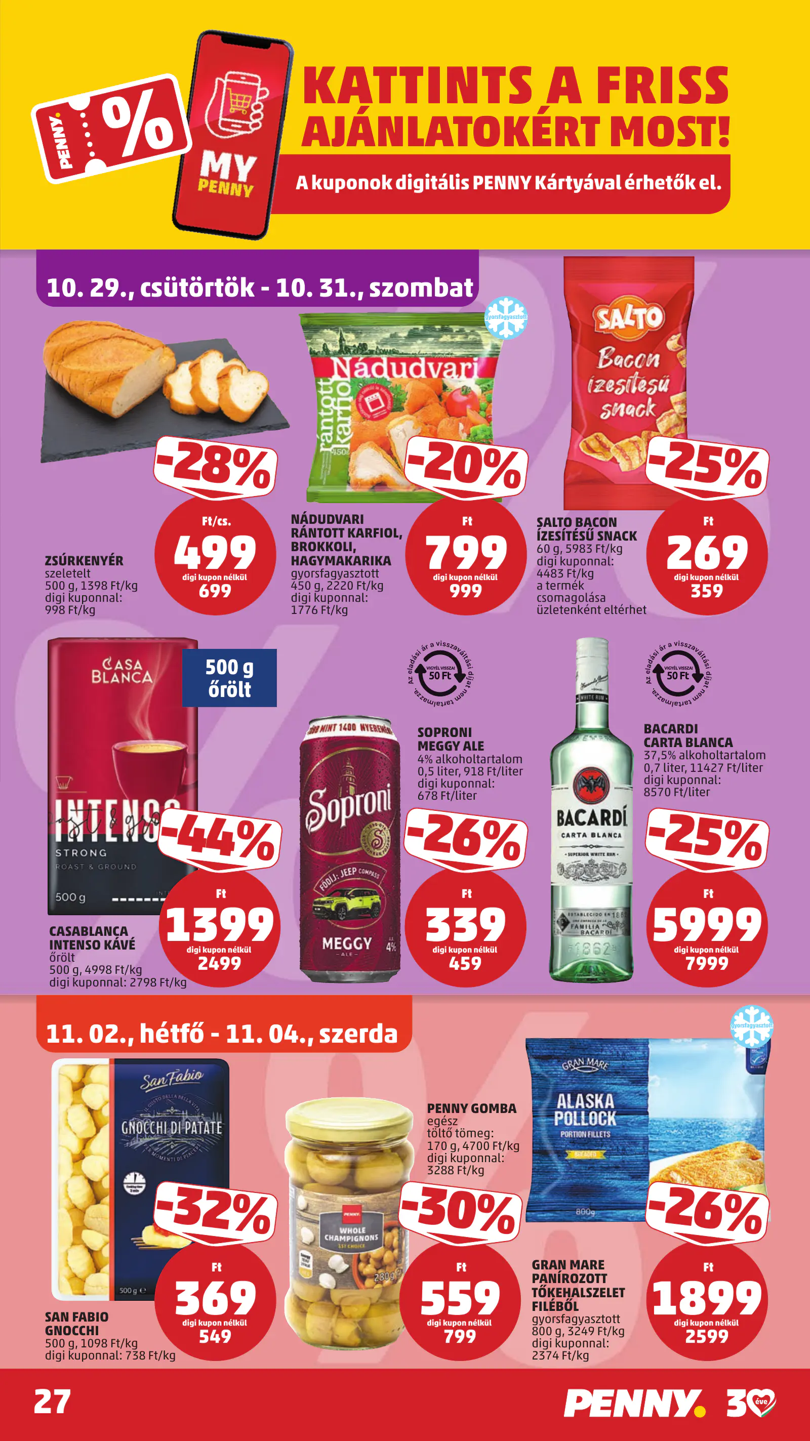 Penny Market 44. heti reklámújság, 31. oldal (okt. 29. – nov. 4.)