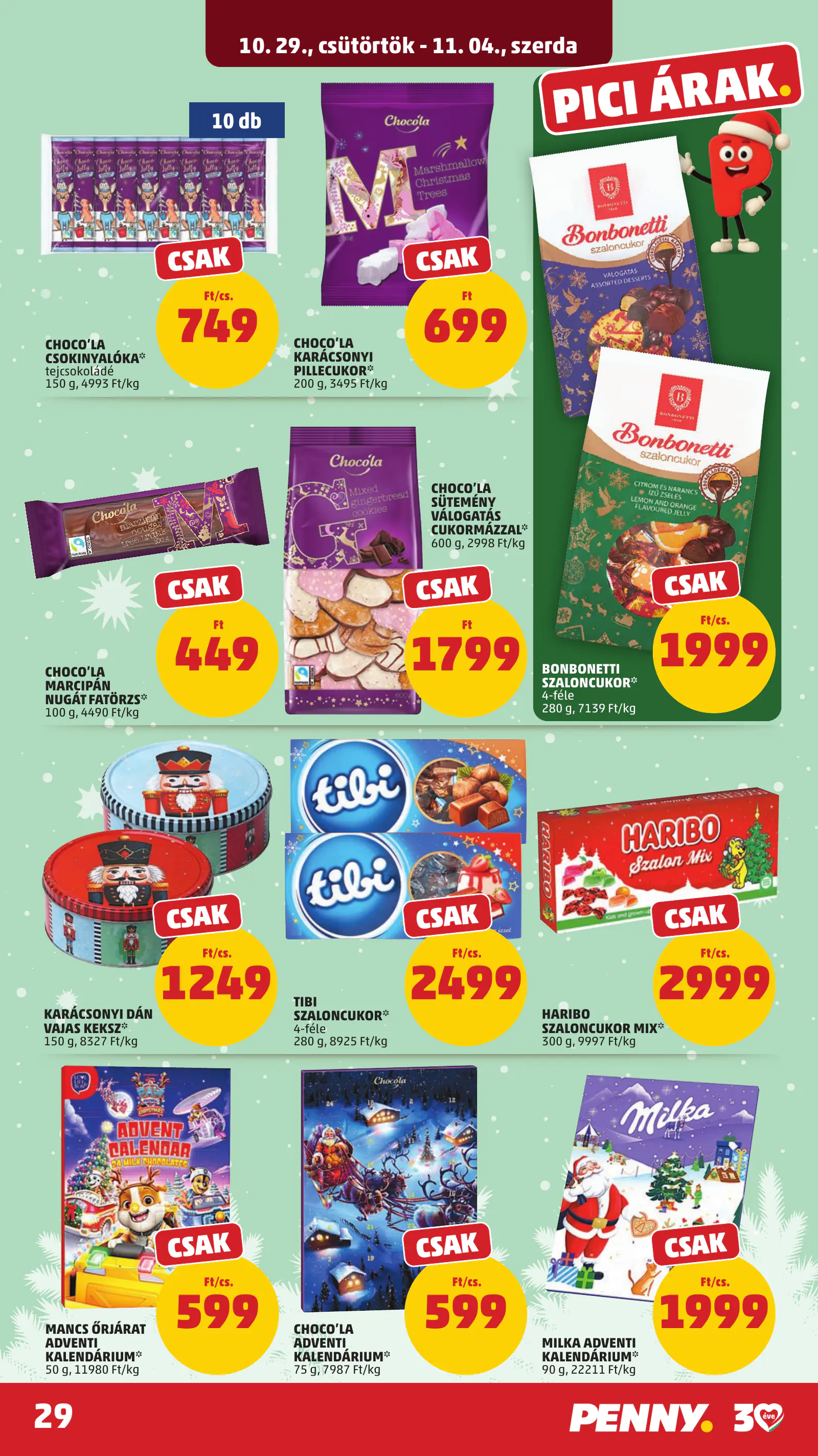 Penny Market 44. heti reklámújság, 33. oldal (okt. 29. – nov. 4.)