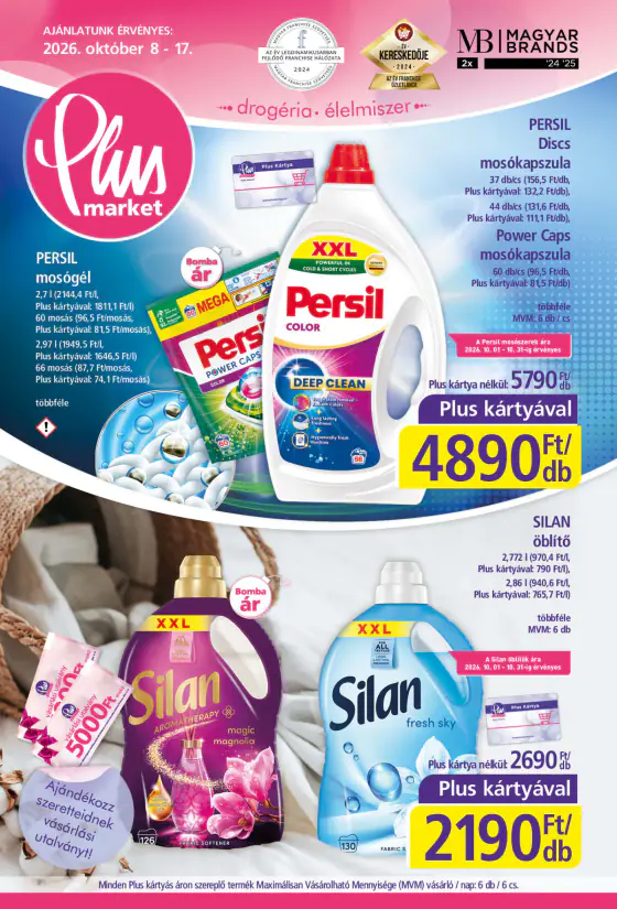 Plus Market akciós újság – okt. 8–17.