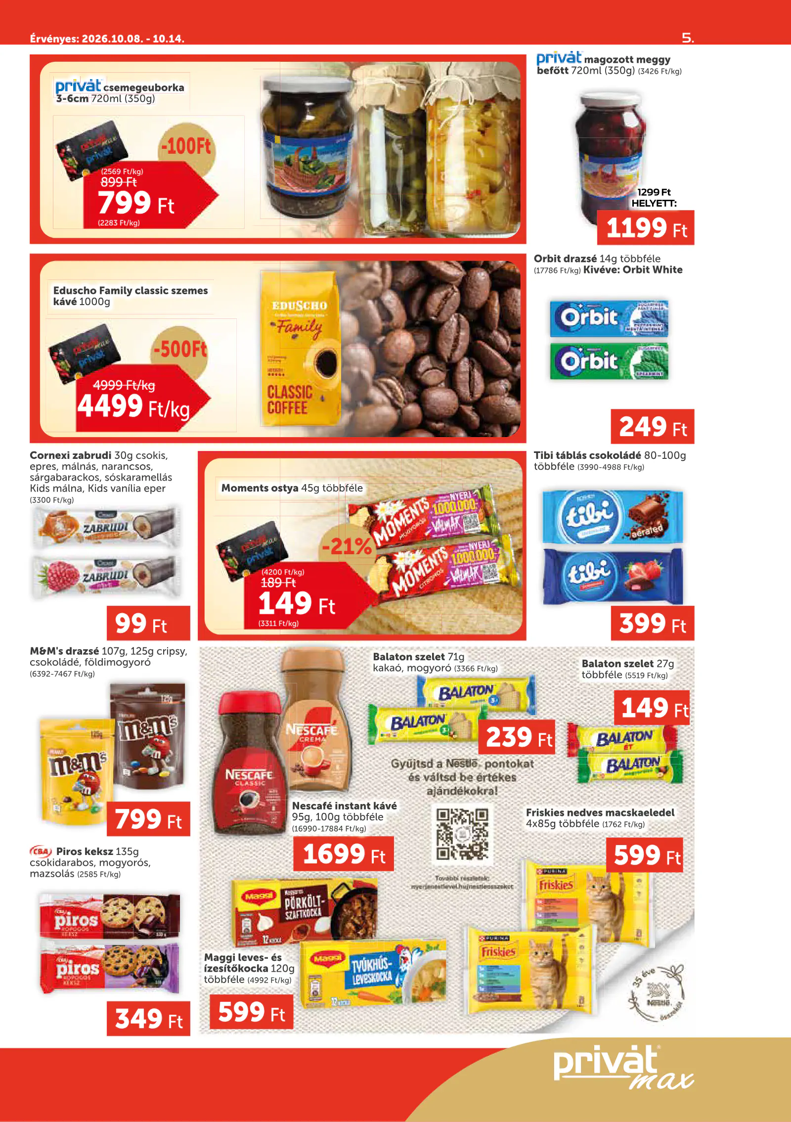 Privát Élelmiszer Privát Market, 5. oldal (okt. 8–14.)