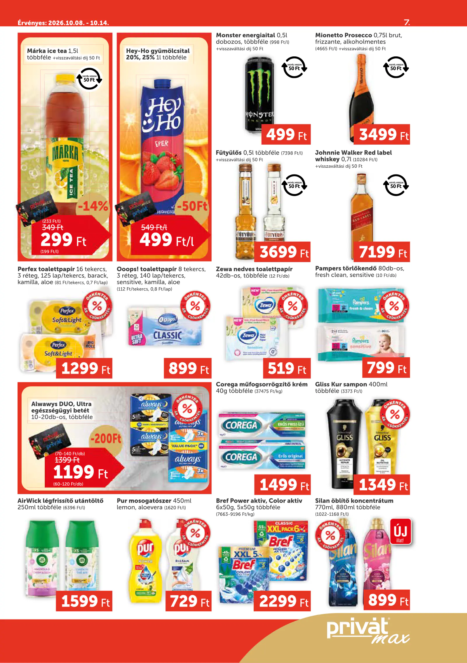 Privát Élelmiszer Privát Market, 7. oldal (okt. 8–14.)