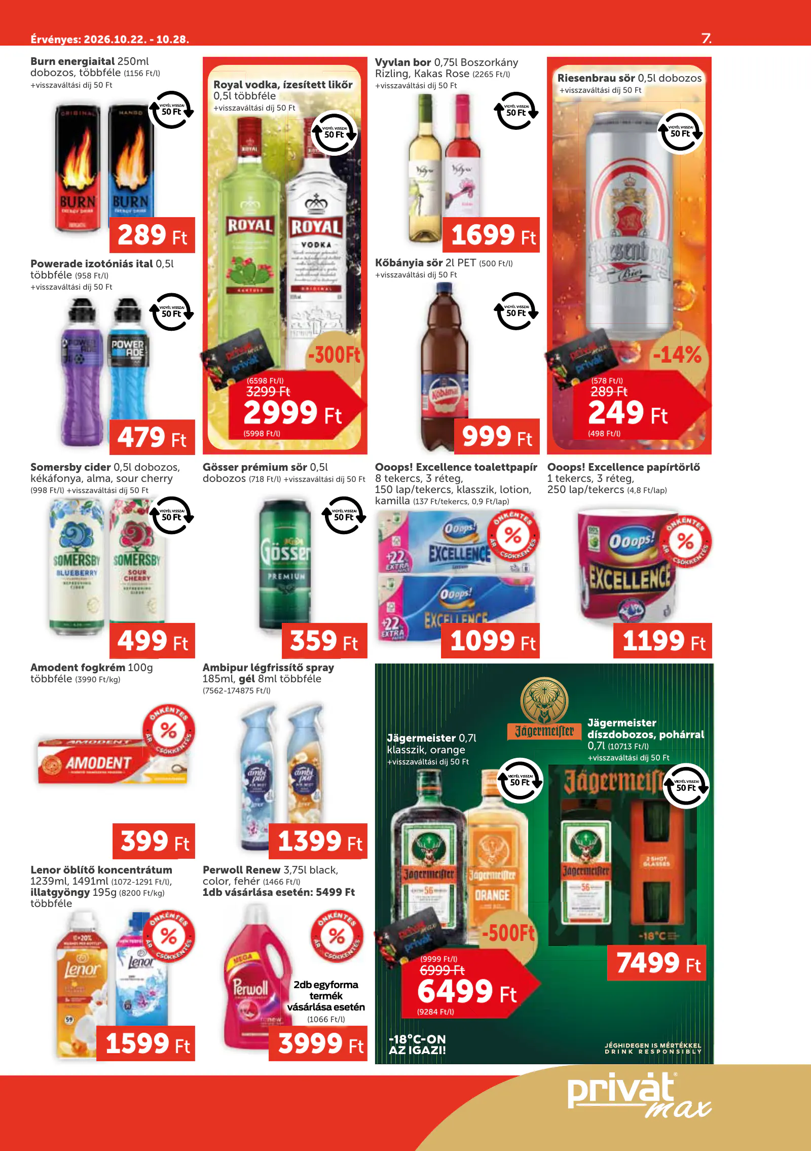 Privát Élelmiszer Privát Market, 7. oldal (okt. 22–28.)