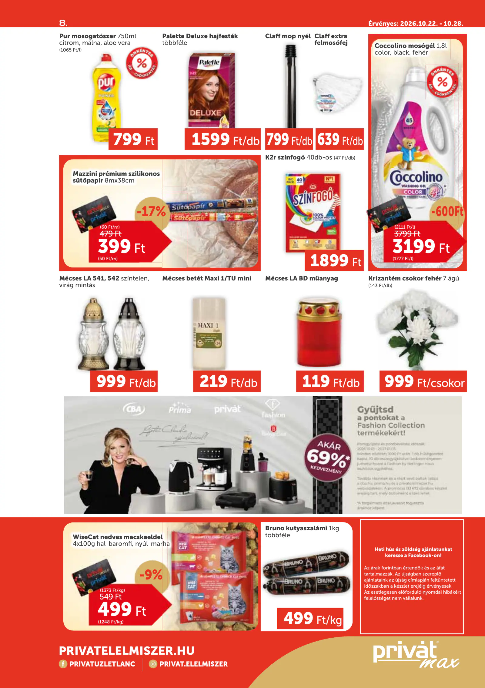 Privát Élelmiszer Privát Market, 8. oldal (okt. 22–28.)