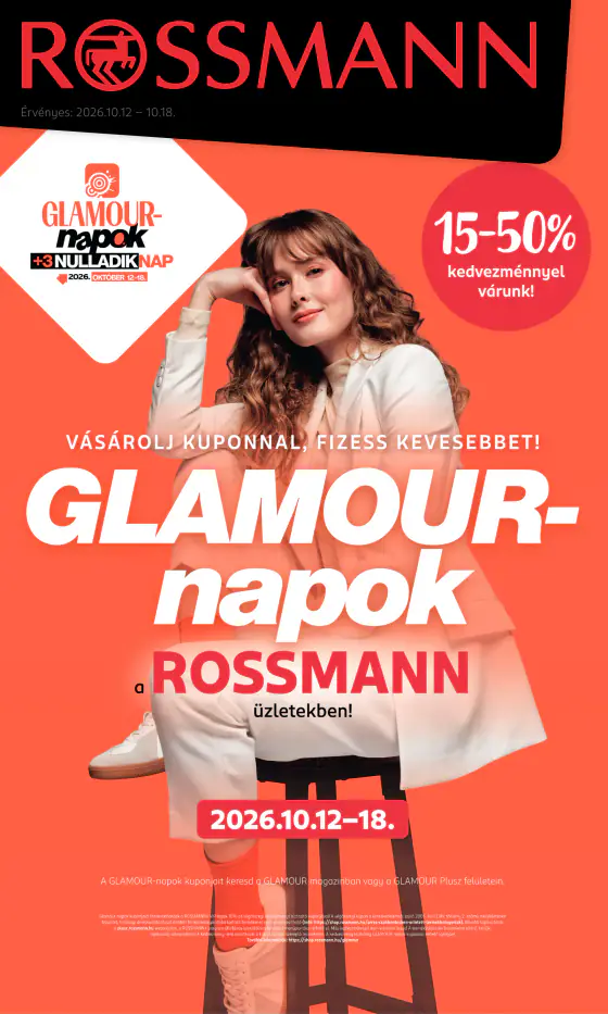 Rossmann GLAMOUR-napok – okt. 12–18.