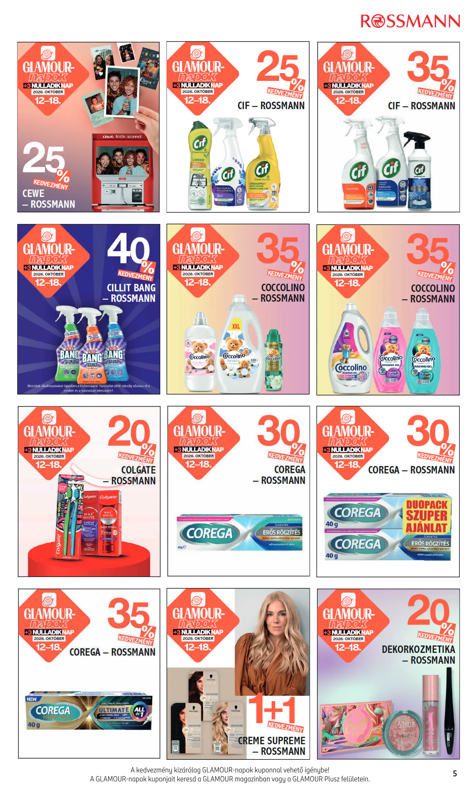 Rossmann GLAMOUR-napok, 5. oldal (okt. 12–18.)