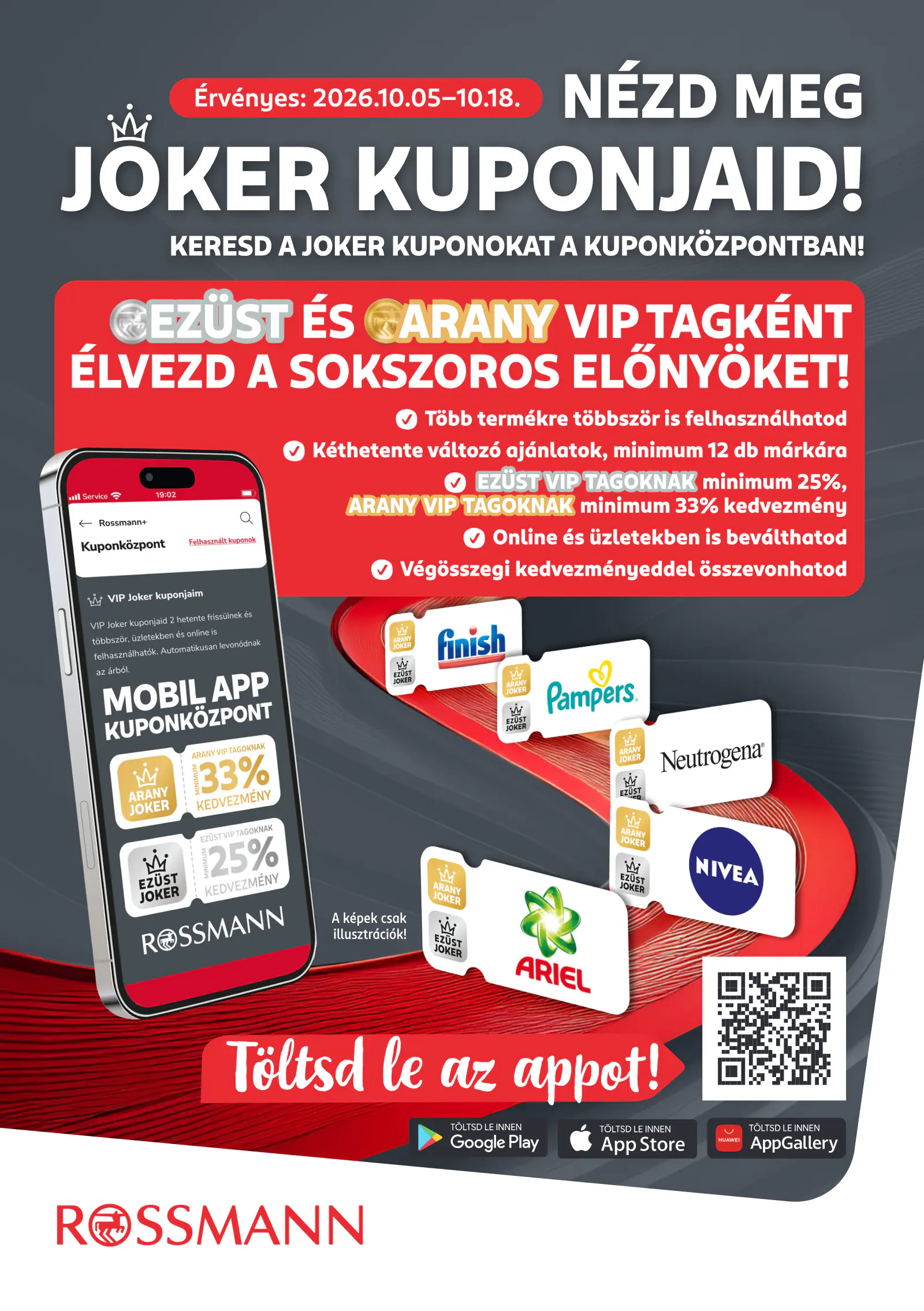 Rossmann Joker kuponok, 1. oldal (okt. 5–18.)
