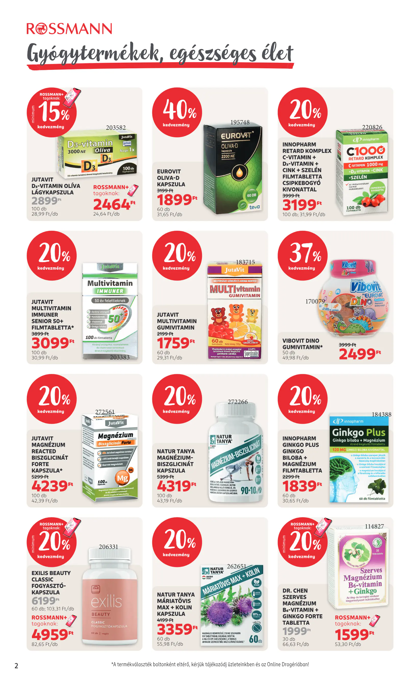 Rossmann magazin, 2. oldal (okt. 12–18.)
