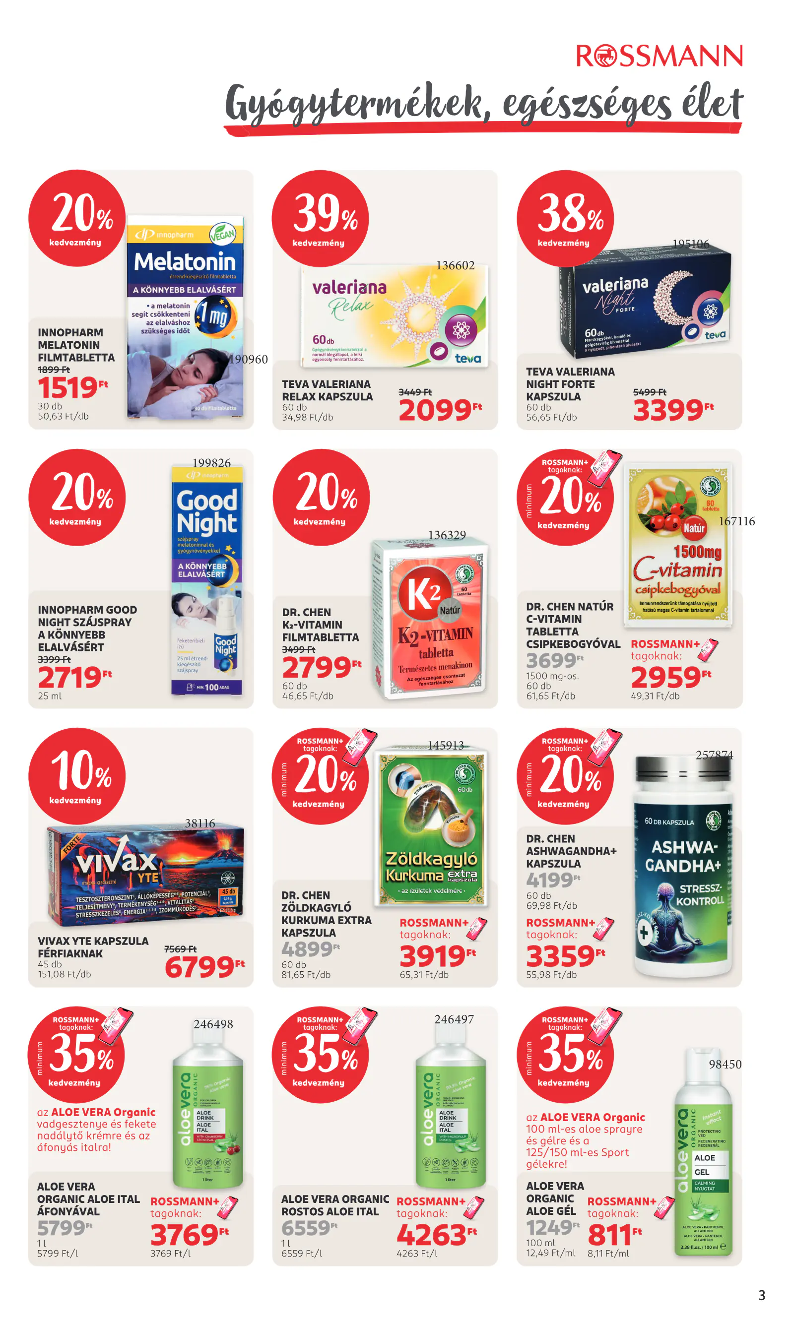 Rossmann magazin, 3. oldal (okt. 12–18.)