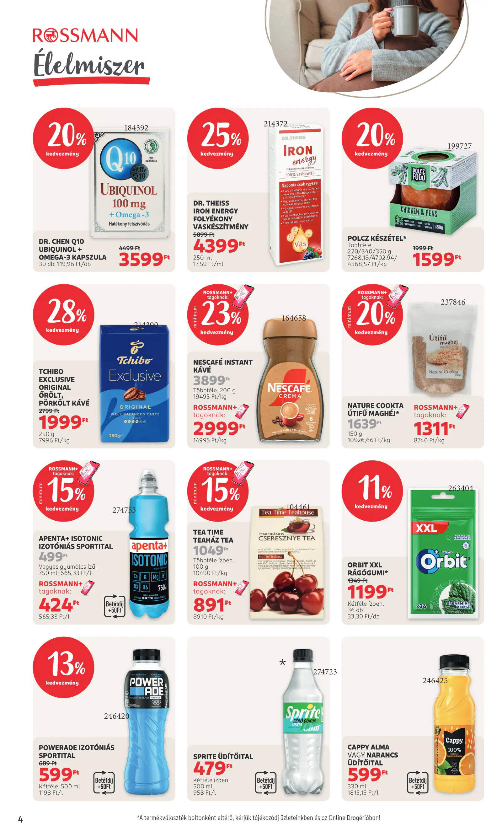 Rossmann magazin, 4. oldal (okt. 12–18.)