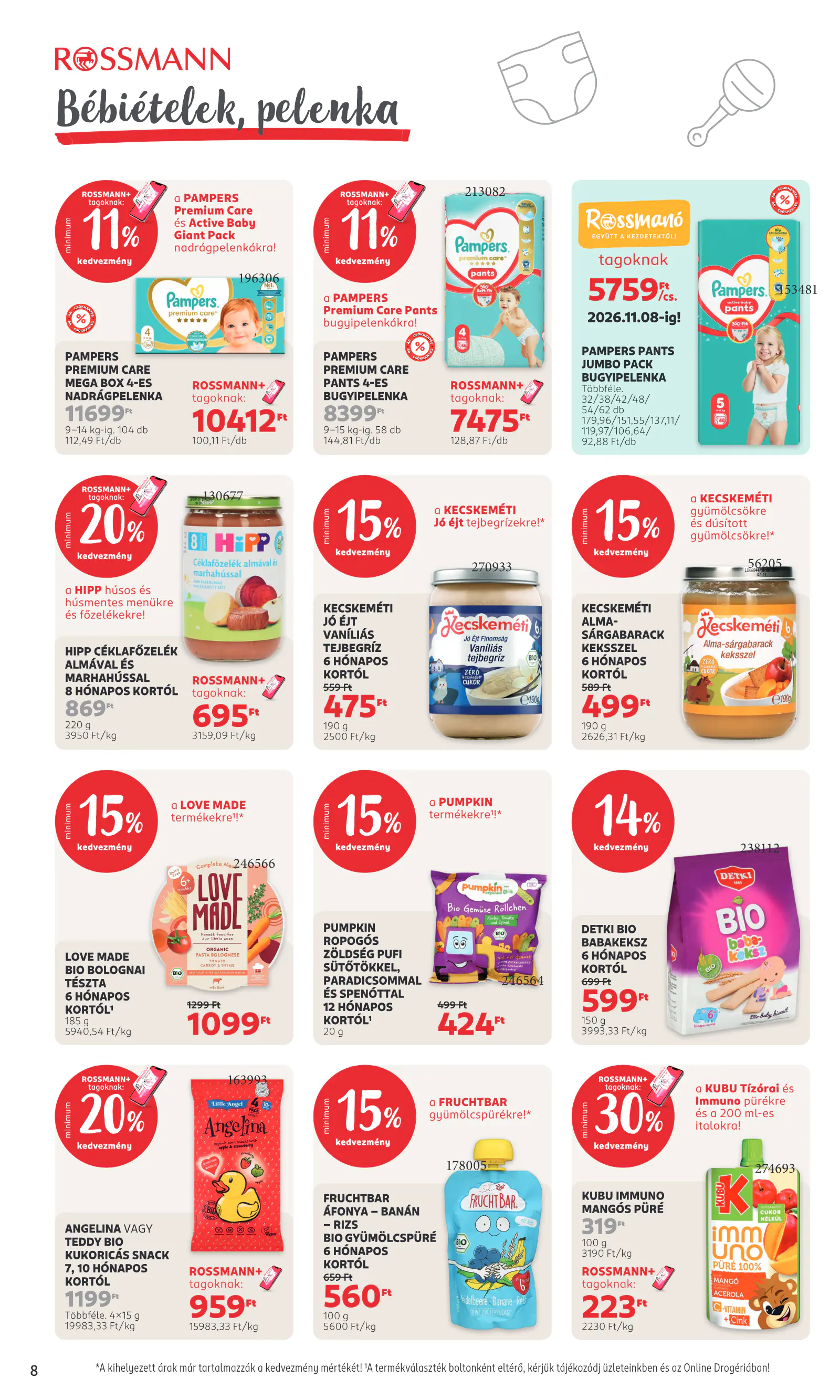 Rossmann magazin, 10. oldal (okt. 12–18.)