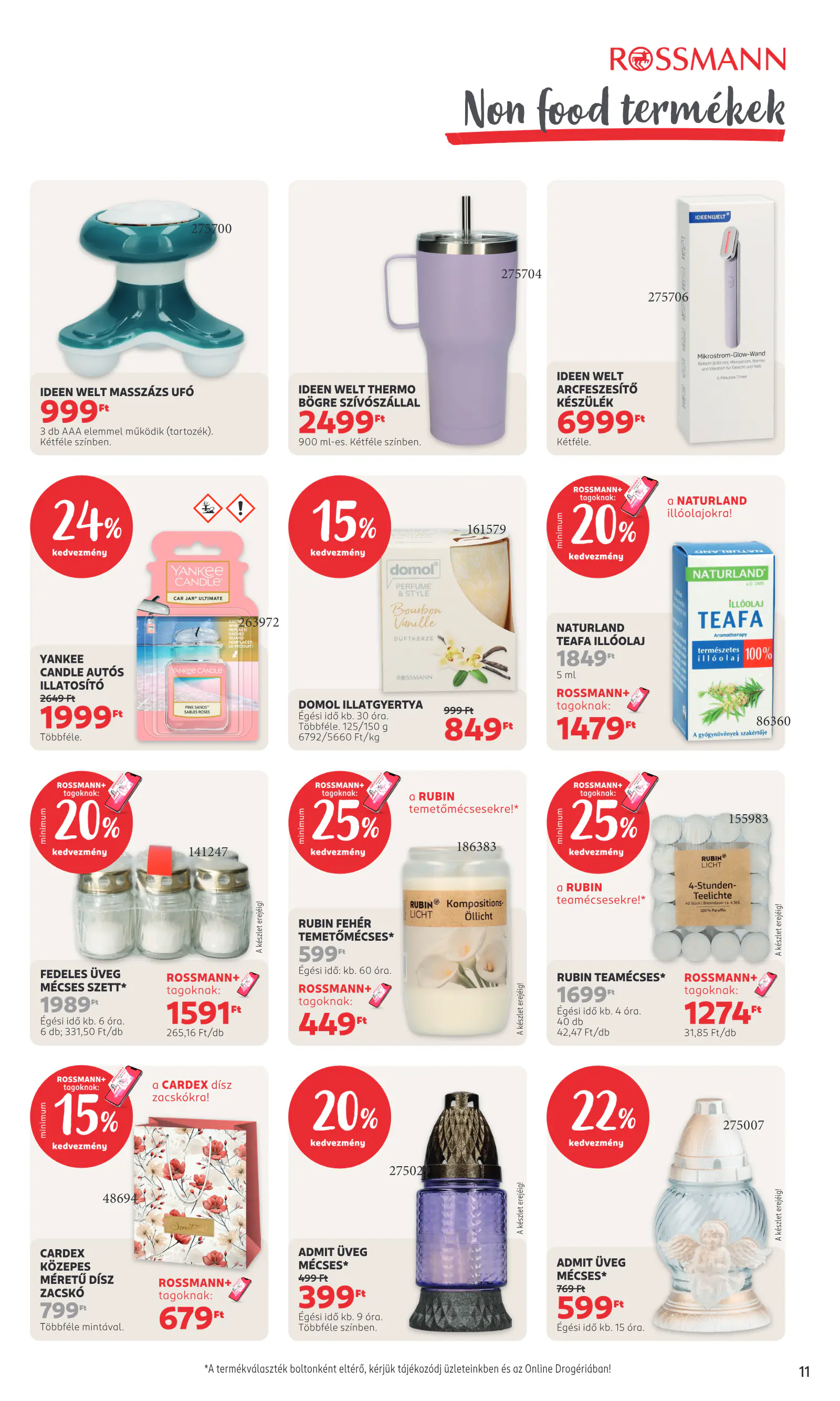 Rossmann magazin, 13. oldal (okt. 12–18.)